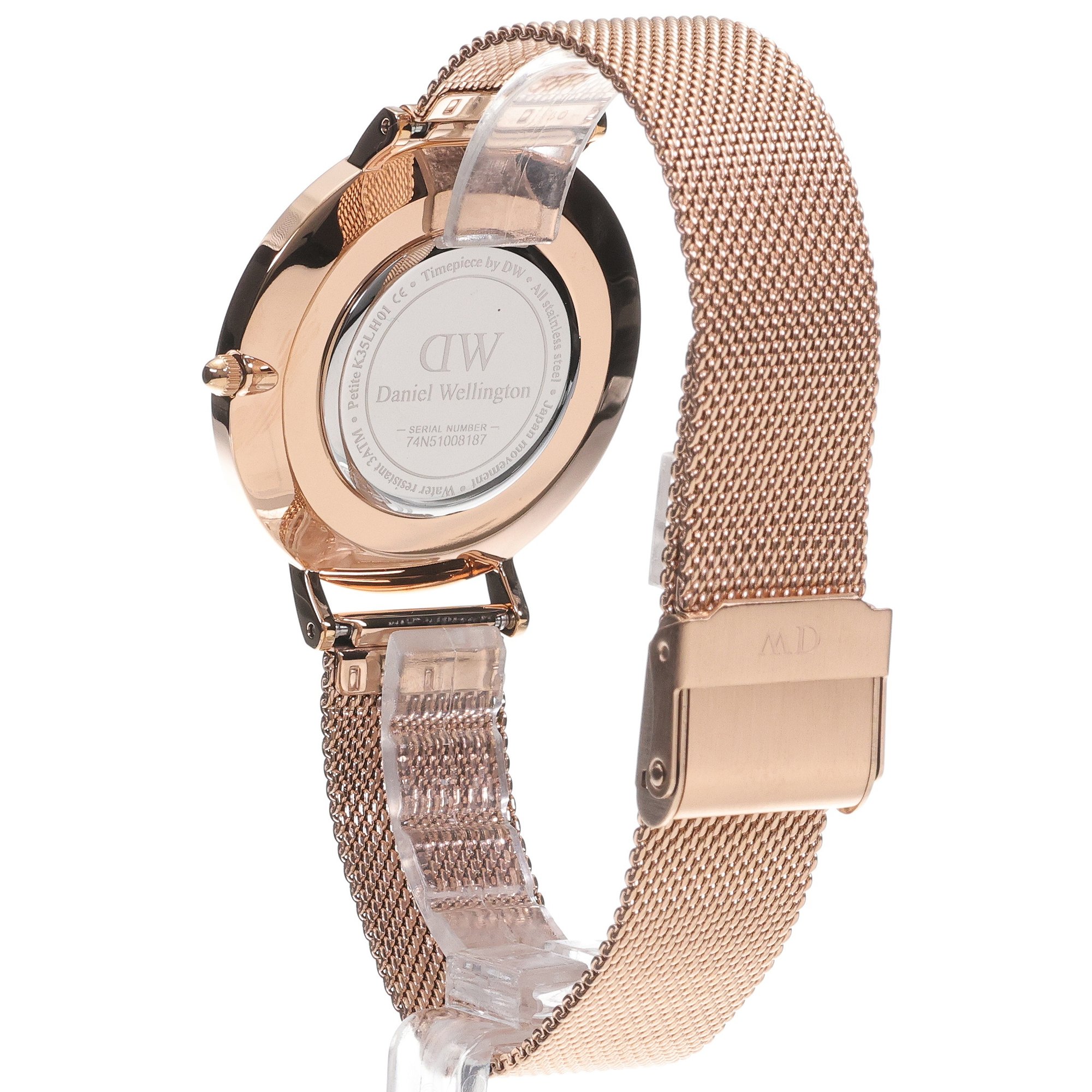 Daniel Wellington DW00100478 zegarek różowe złoto klasyczny Petite bransoleta - miniatura 4
