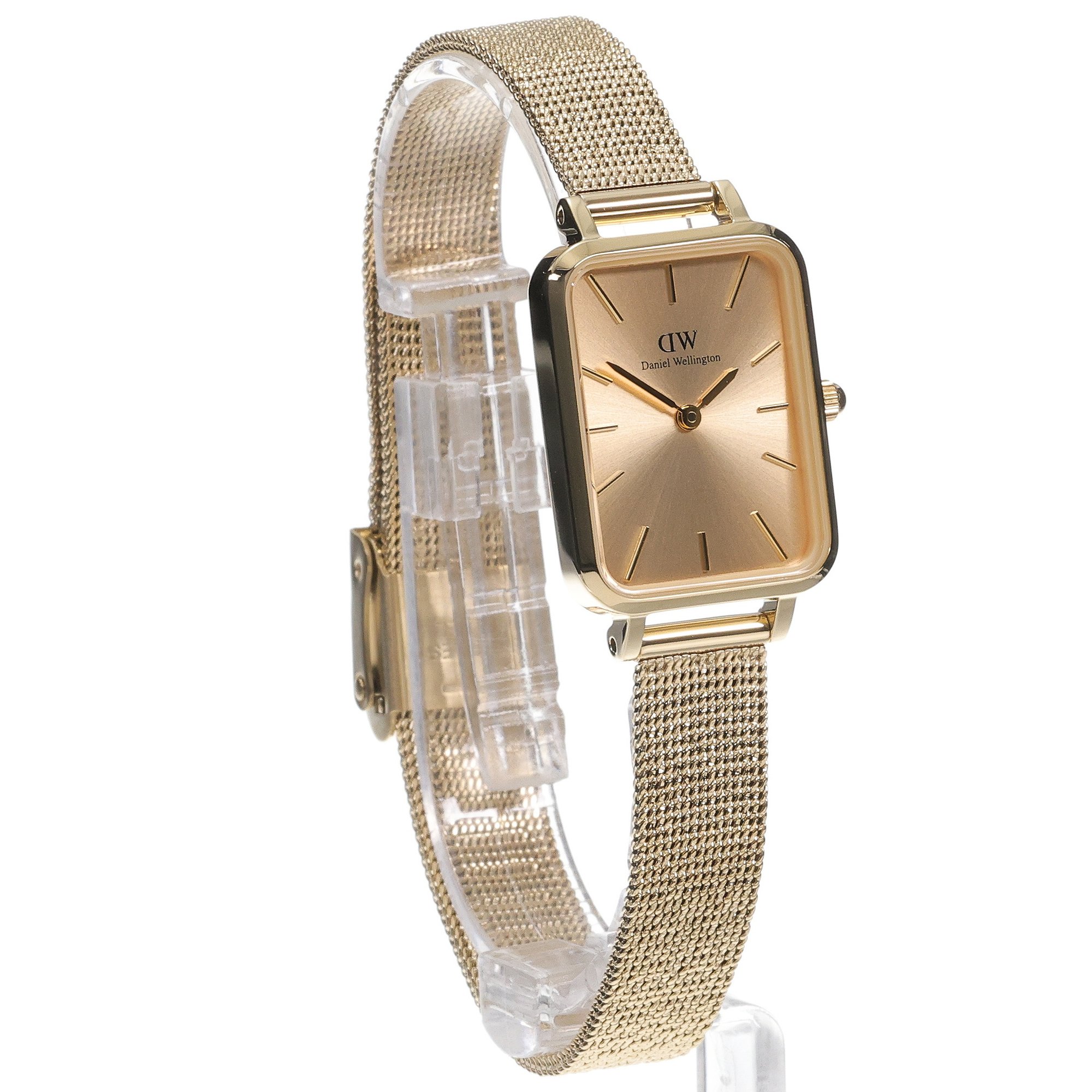 Daniel Wellington DW00100485 zegarek złoty klasyczny Quadro bransoleta - miniatura 3
