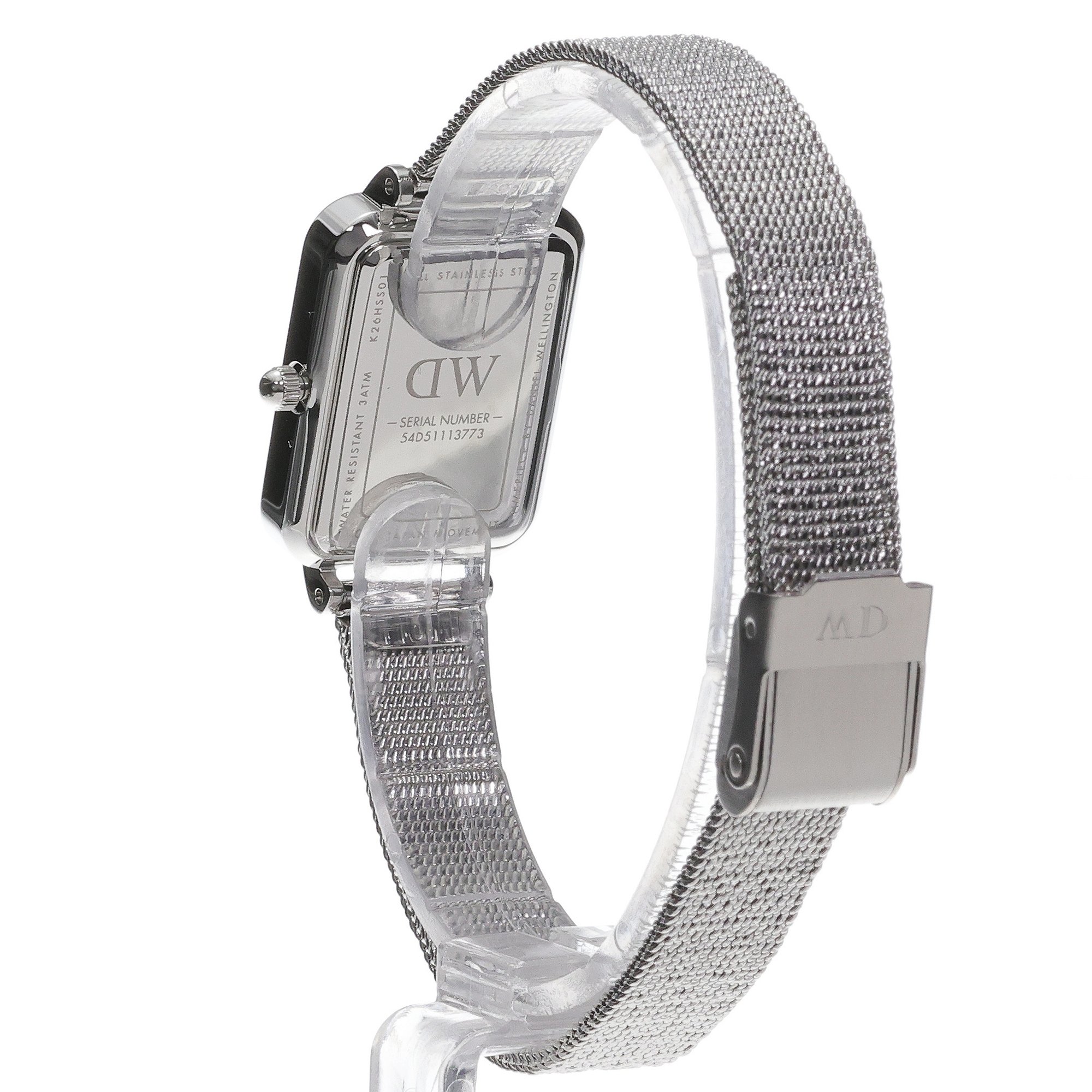 Daniel Wellington DW00100486 Quadro Pressed Unitone Quadro klasyczny zegarek srebrny - miniatura 4