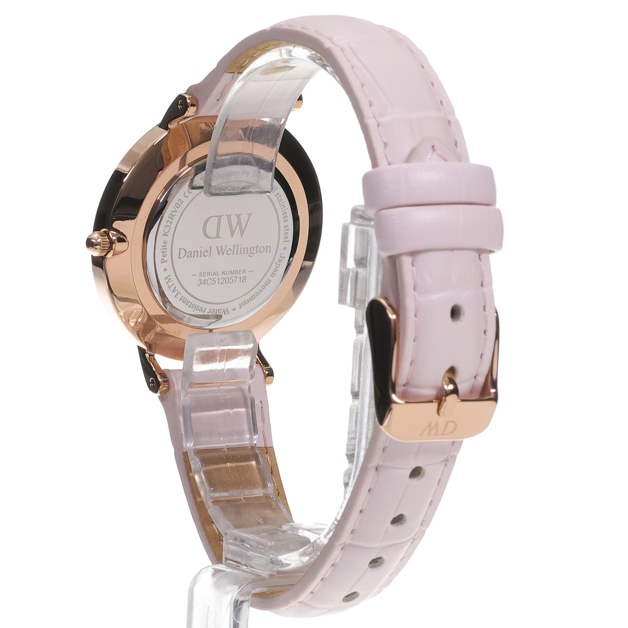 Daniel Wellington DW00100514 zegarek różowe złoto klasyczny Petite pasek - miniatura 4