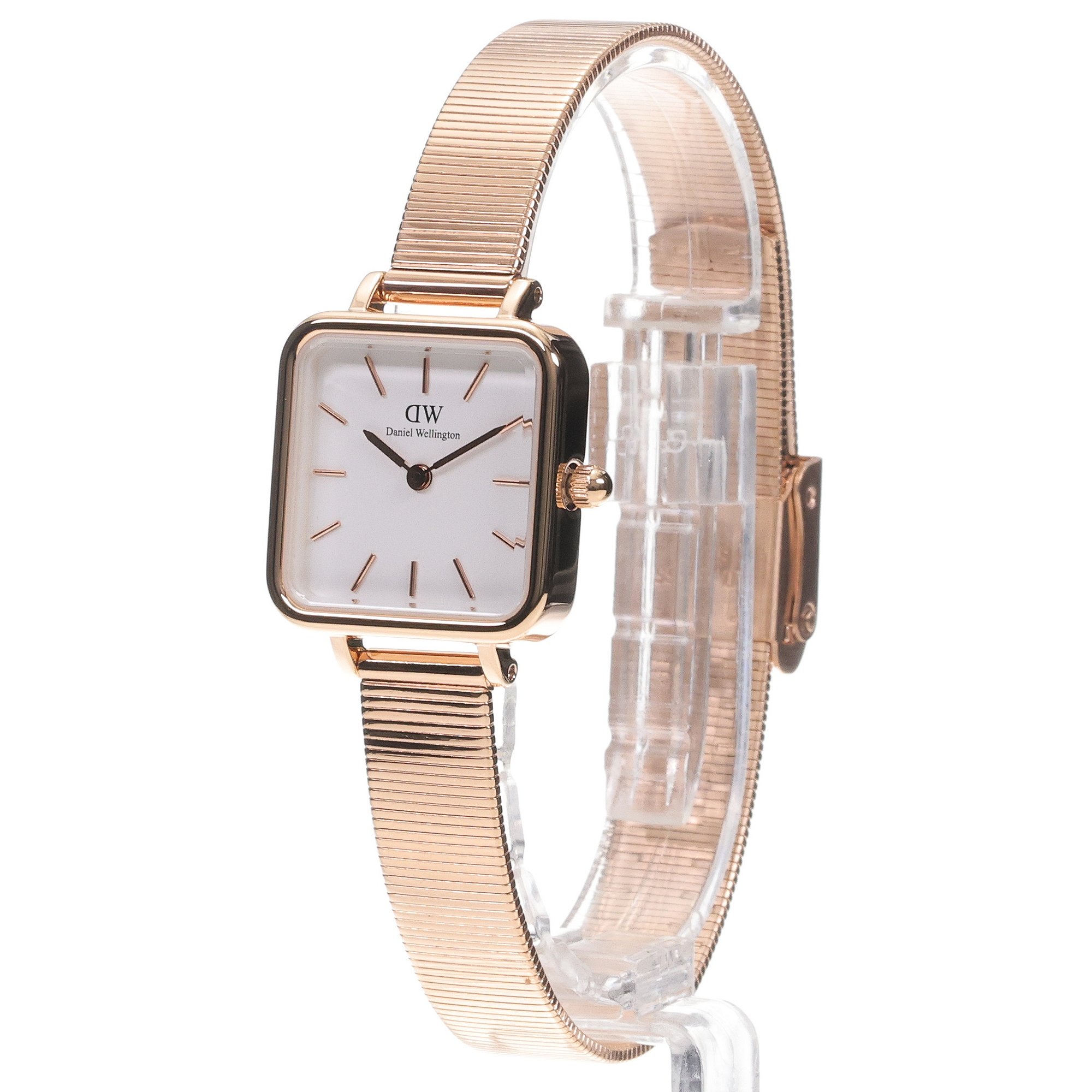 Daniel Wellington DW00100517 Quadro Studio 22mm Quadro klasyczny zegarek różowe złoto - miniatura 2