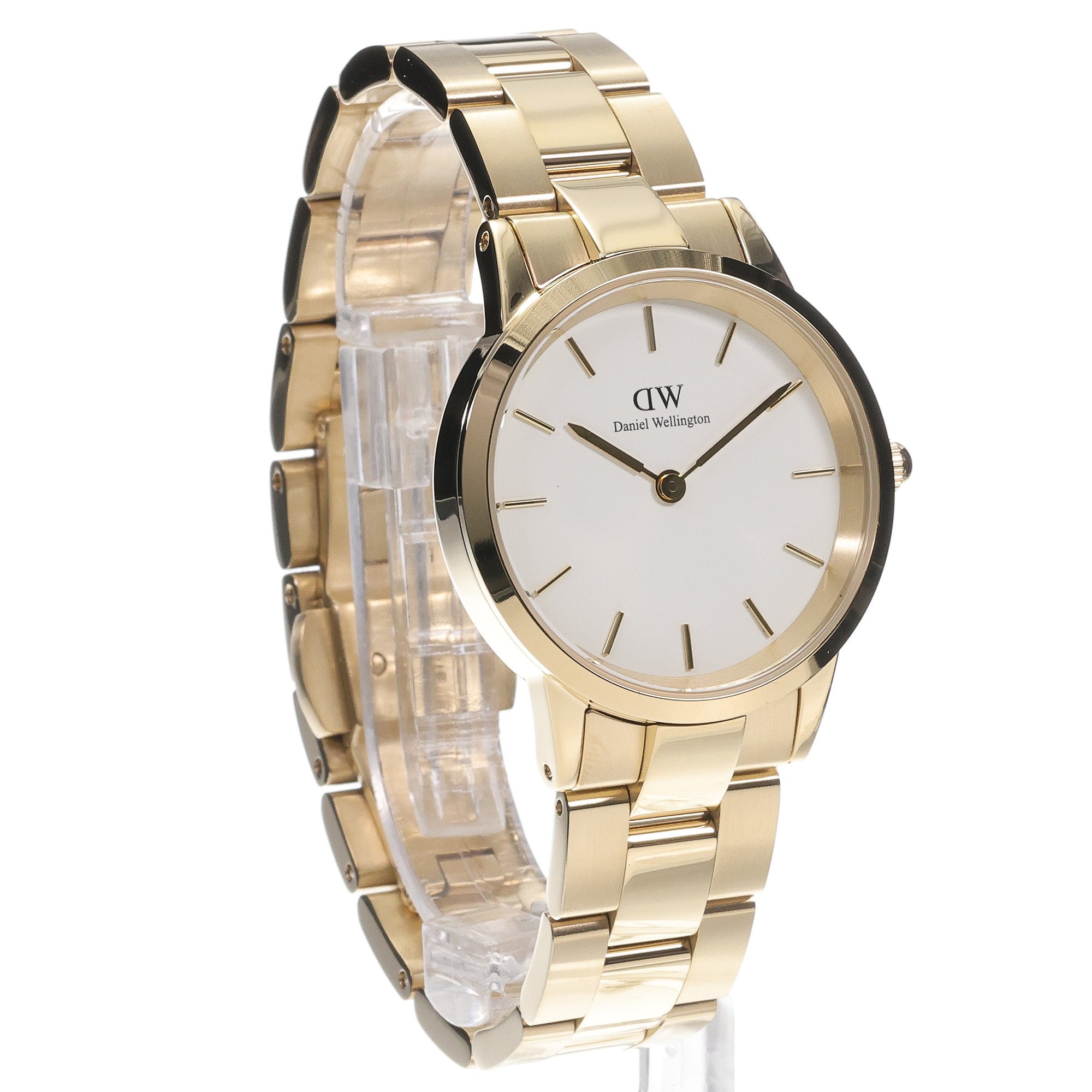 Daniel Wellington DW00100565 Iconic Iconic Link Gold 32mm zegarek damski klasyczny mineralne - miniatura 3