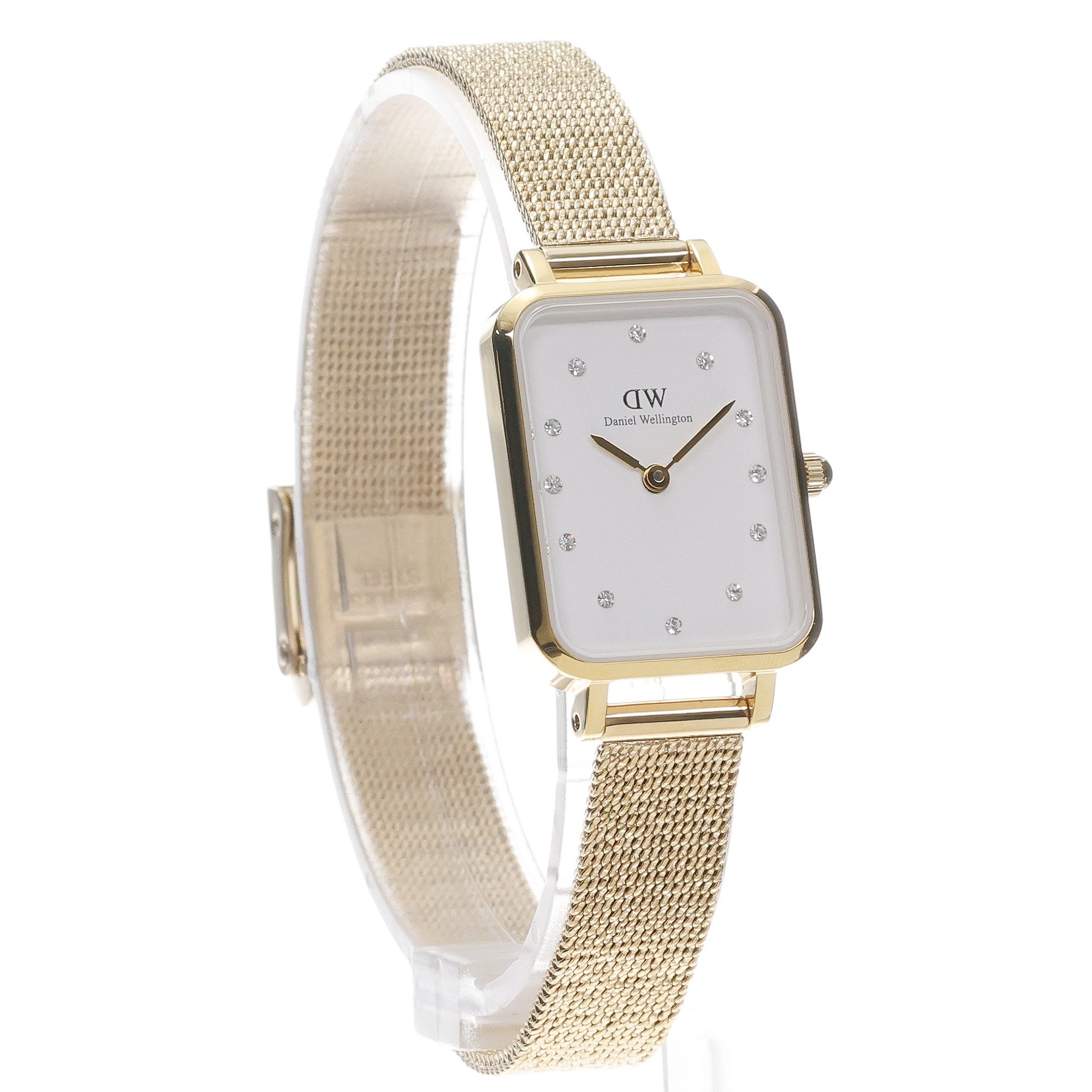 Daniel Wellington DW00100599 zegarek złoty klasyczny Quadro bransoleta - miniatura 3
