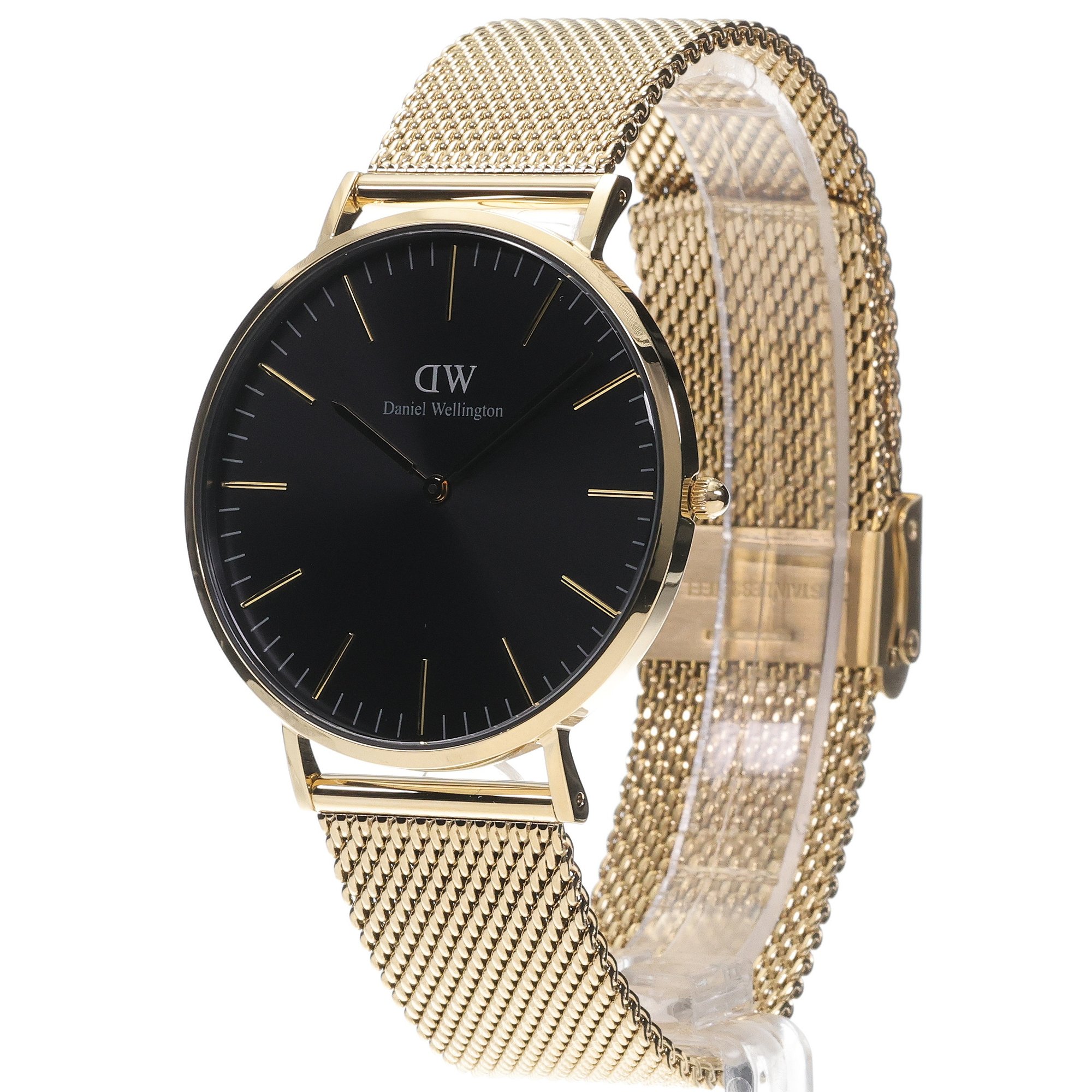 Daniel Wellington DW00100631 Classic Classic Mesh Onyx 40 mm zegarek męski klasyczny mineralne - miniatura 2