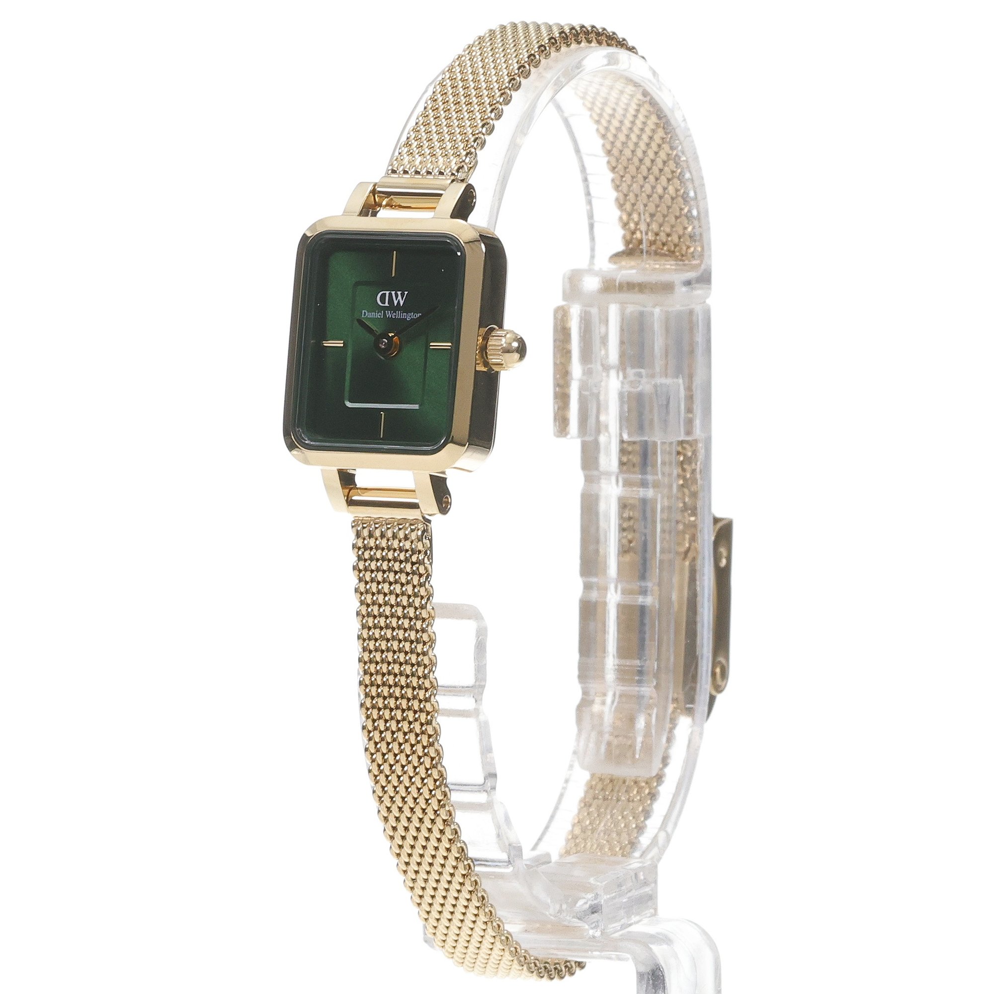 Daniel Wellington DW00100653 Quadro Quadro Mini Evergold Emerald 18 mm zegarek damski klasyczny mineralne - miniatura 2