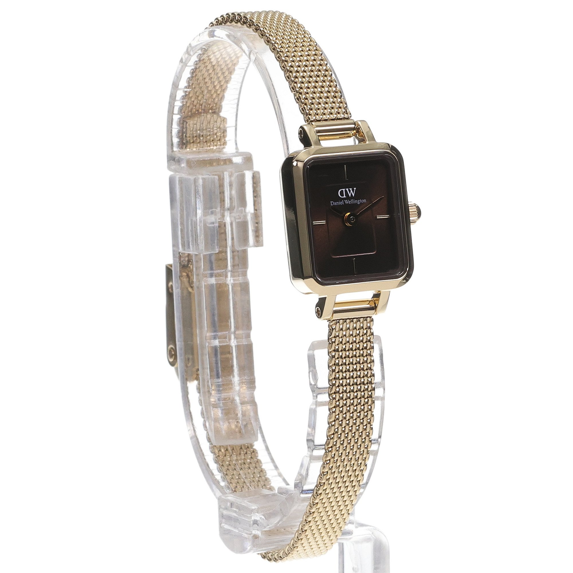 Daniel Wellington DW00100654 zegarek złoty klasyczny Quadro bransoleta - miniatura 3