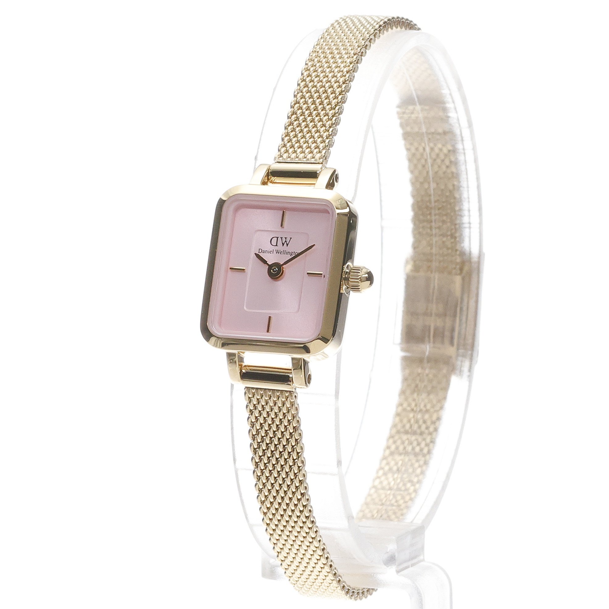 Daniel Wellington DW00100655 Quadro Quadro Mini Evergold Blush 18 mm zegarek damski mineralne - miniatura 2
