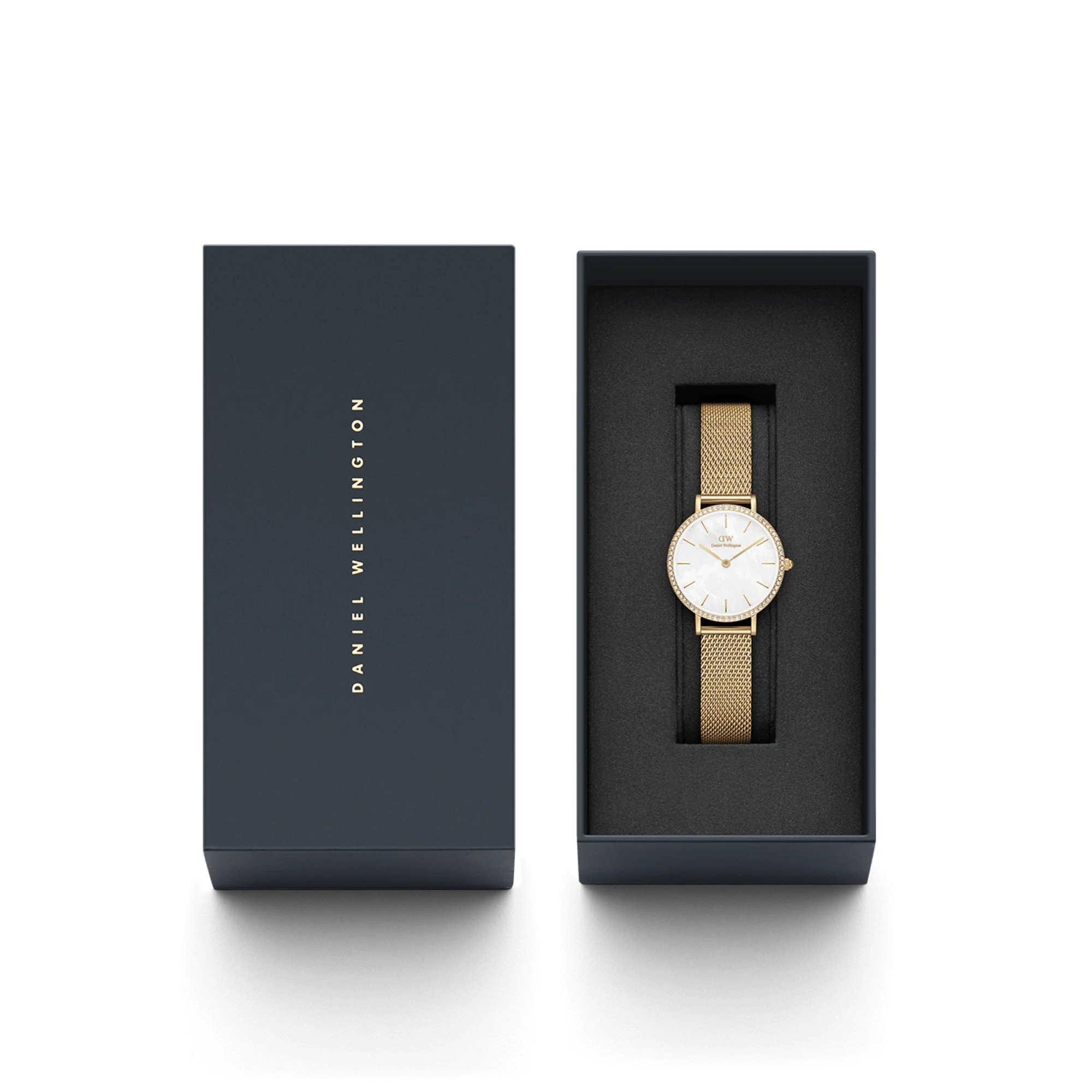 Daniel Wellington DW00100662 Petite Lumine Bezel Evergold MOP 28 mm zegarek klasyczny Petite - miniatura 7