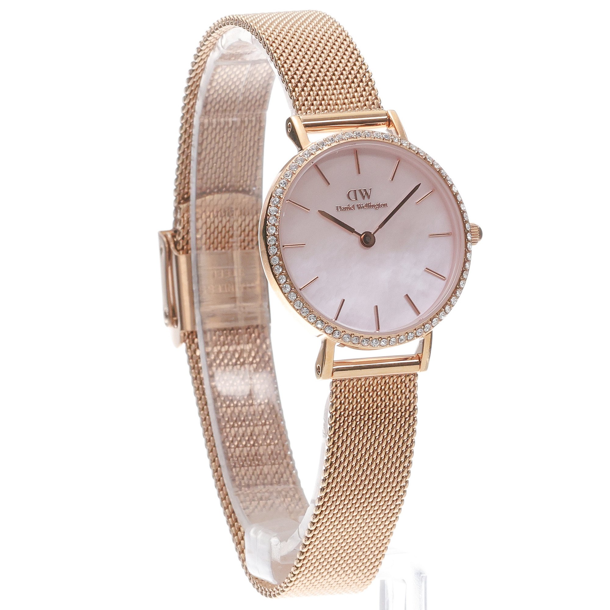 Daniel Wellington DW00100663 zegarek różowe złoto klasyczny Petite bransoleta