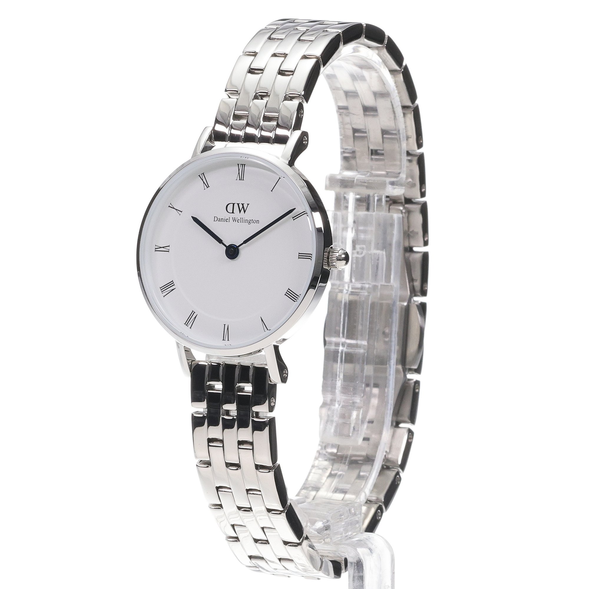 Daniel Wellington DW00100685 Petite Petite Roman Numerals 5-Link Silver 28mm zegarek damski klasyczny mineralne - miniatura 2