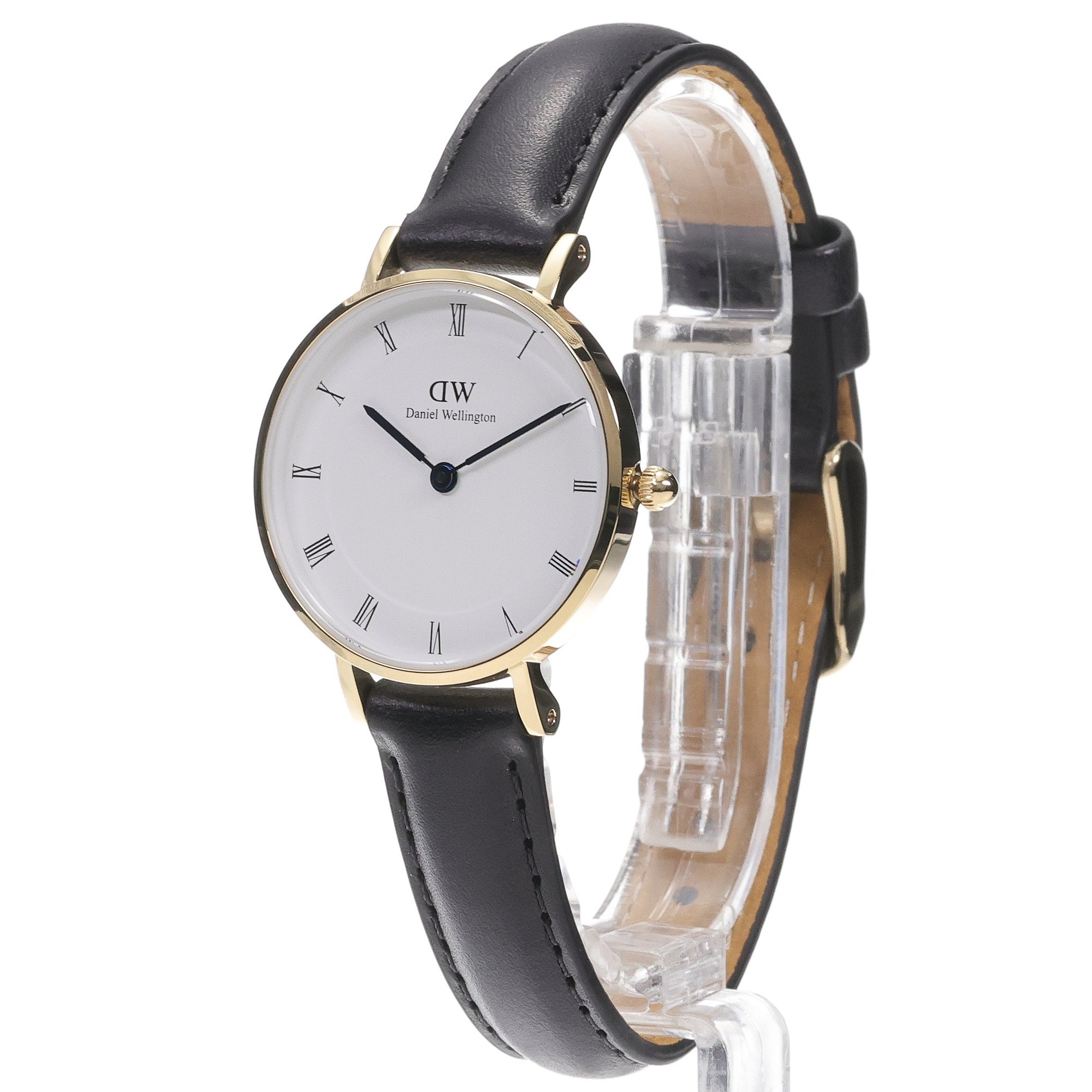 Daniel Wellington DW00100686 Petite Petite Roman Numerals Shieffield Gold 28mm zegarek damski klasyczny mineralne - miniatura 2