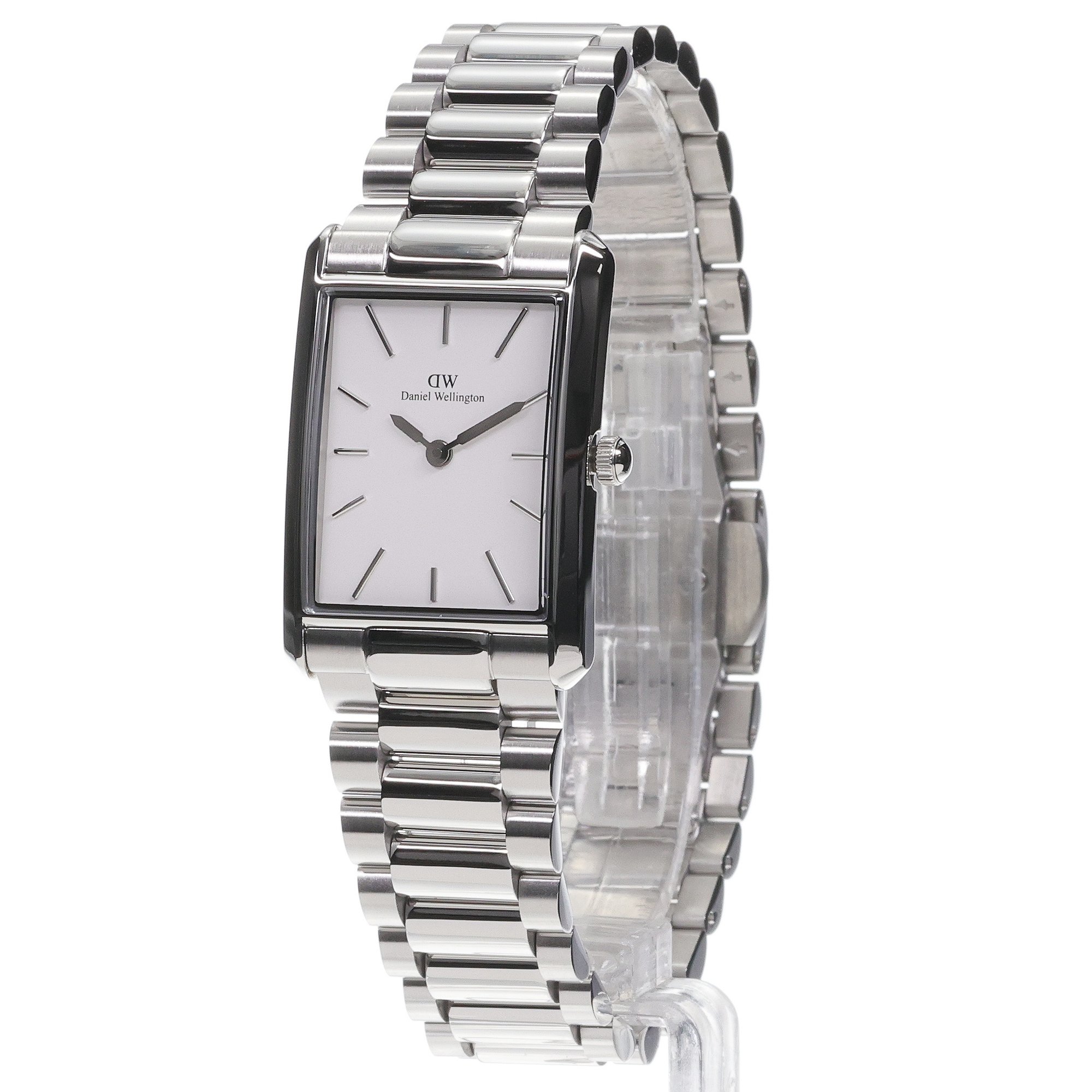 Daniel Wellington DW00100700 Bound 9-Link Silver 22mm Bound klasyczny zegarek srebrny - miniatura 2