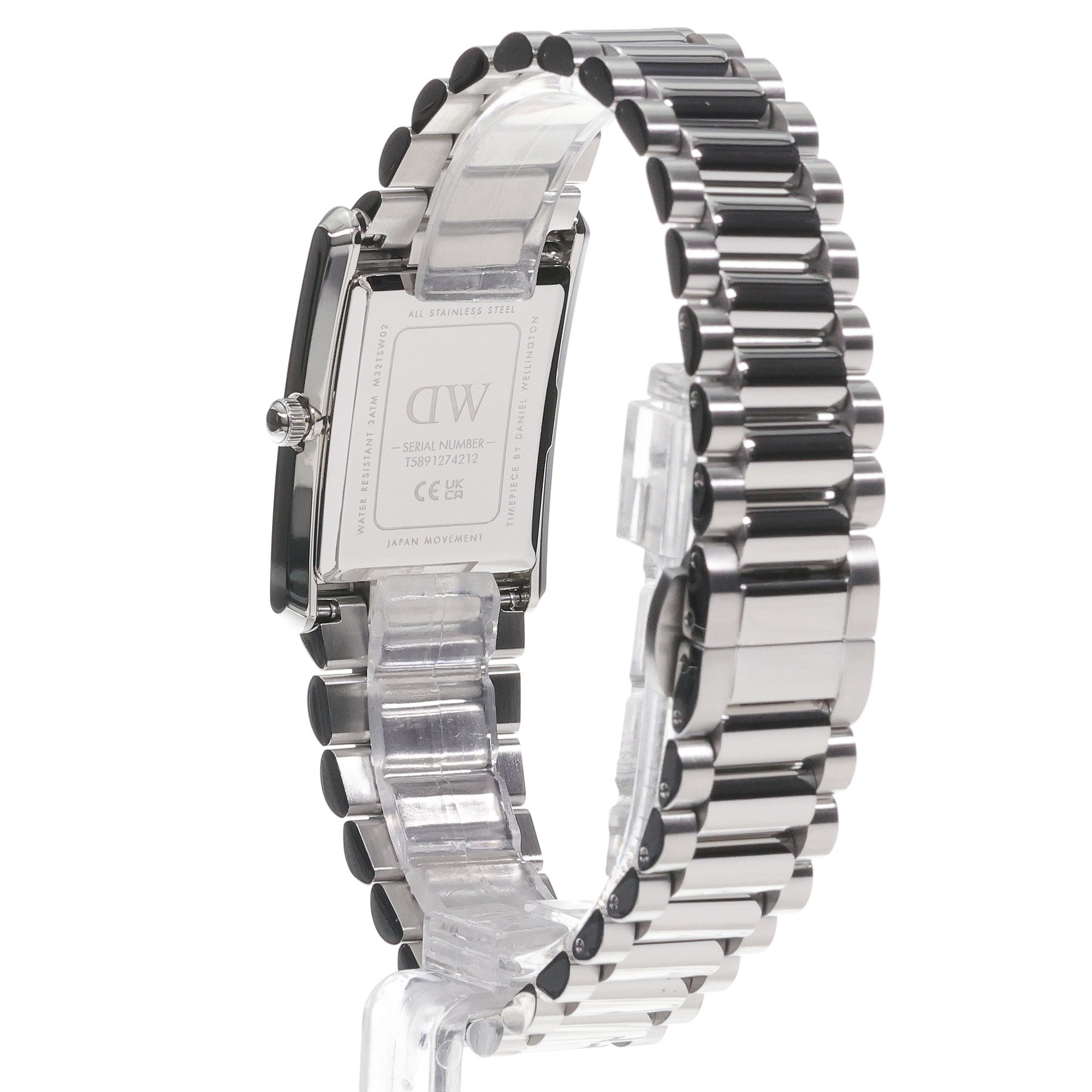 Daniel Wellington DW00100700 Bound Bound 9-Link Silver 22mm zegarek damski klasyczny mineralne - miniatura 4