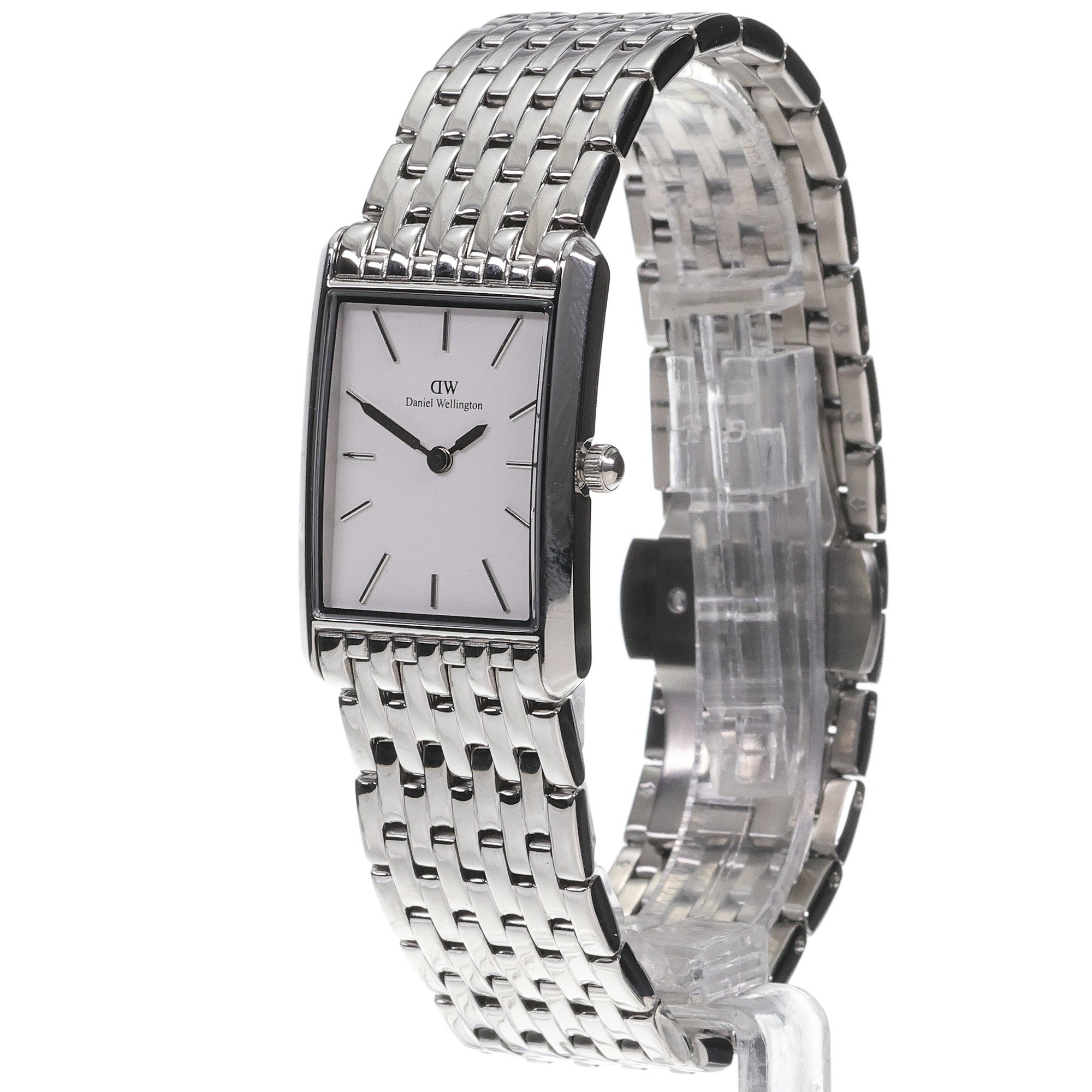 Daniel Wellington DW00100706 Bound 9-Link Silver 22mm Bound klasyczny zegarek srebrny - miniatura 2