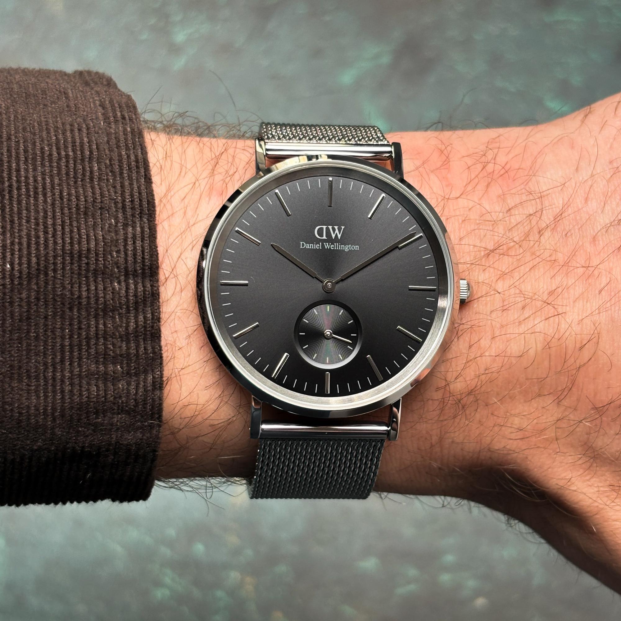 Daniel Wellington DW00100711 Classic Multi-Eye Sterling Onyx 40mm Classic klasyczny zegarek srebrny