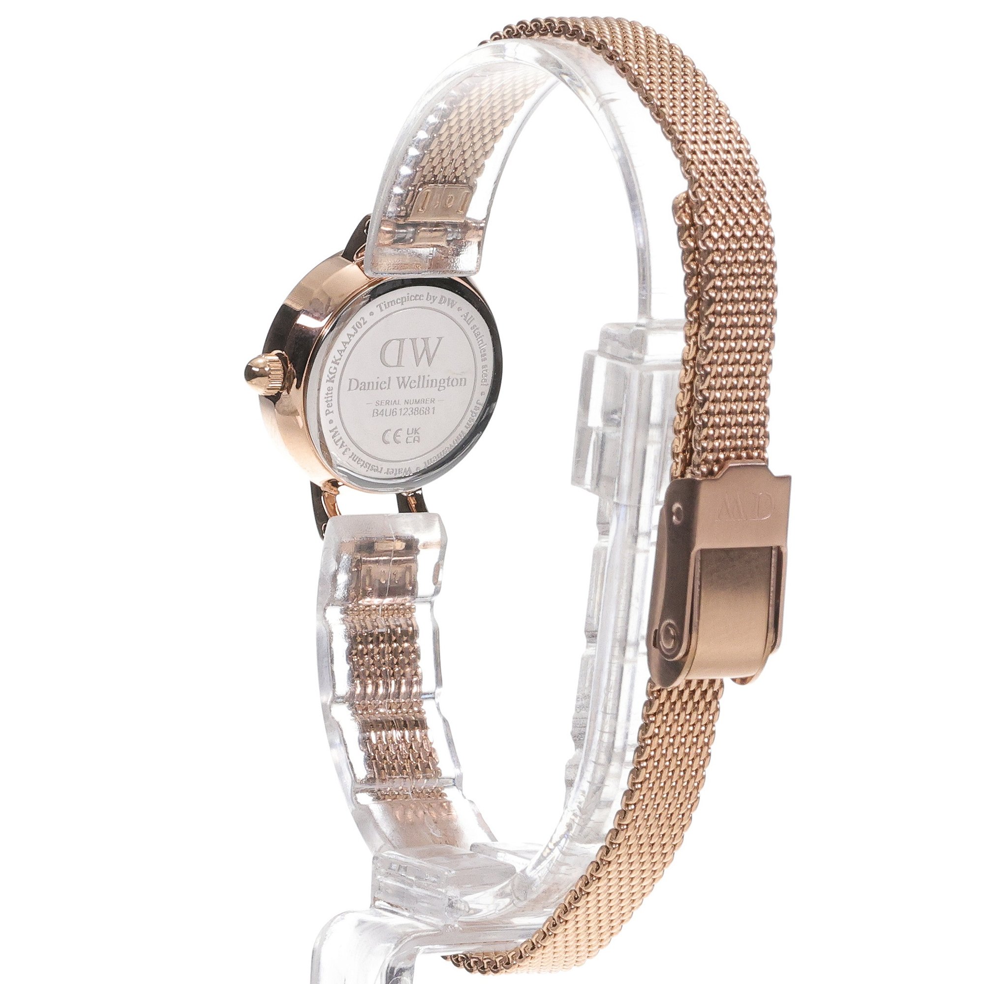 Daniel Wellington DW00100742 Petite Petite Mini Emerald Rose Gold 19mm zegarek damski elegancki mineralne - miniatura 4