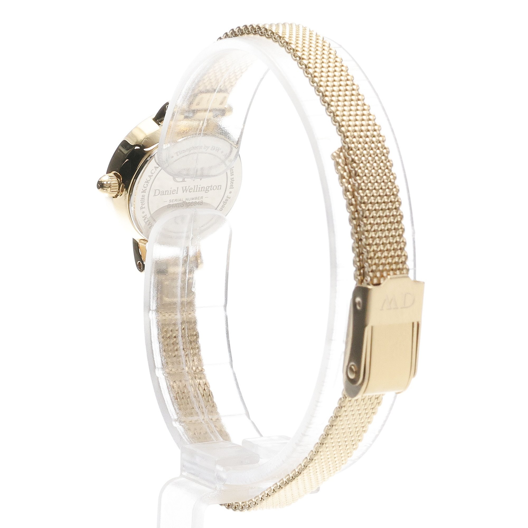Daniel Wellington DW00100745 Petite Petite Mini Gold Stainless Steel 19mm zegarek damski elegancki mineralne