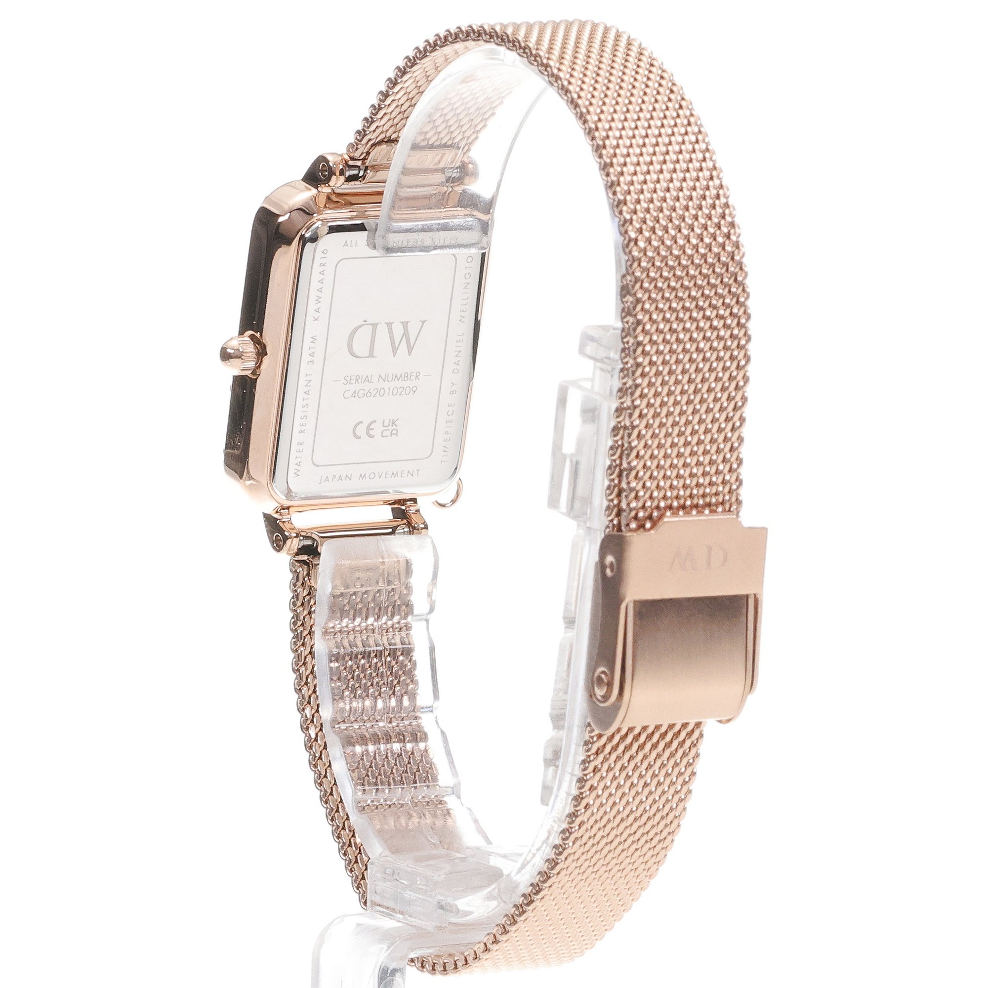 Daniel Wellington DW00100748 Quadro Crystal Zodiac Rose Gold Stainless Steel 20mm Quadro elegancki zegarek różowe złoto - miniatura 4
