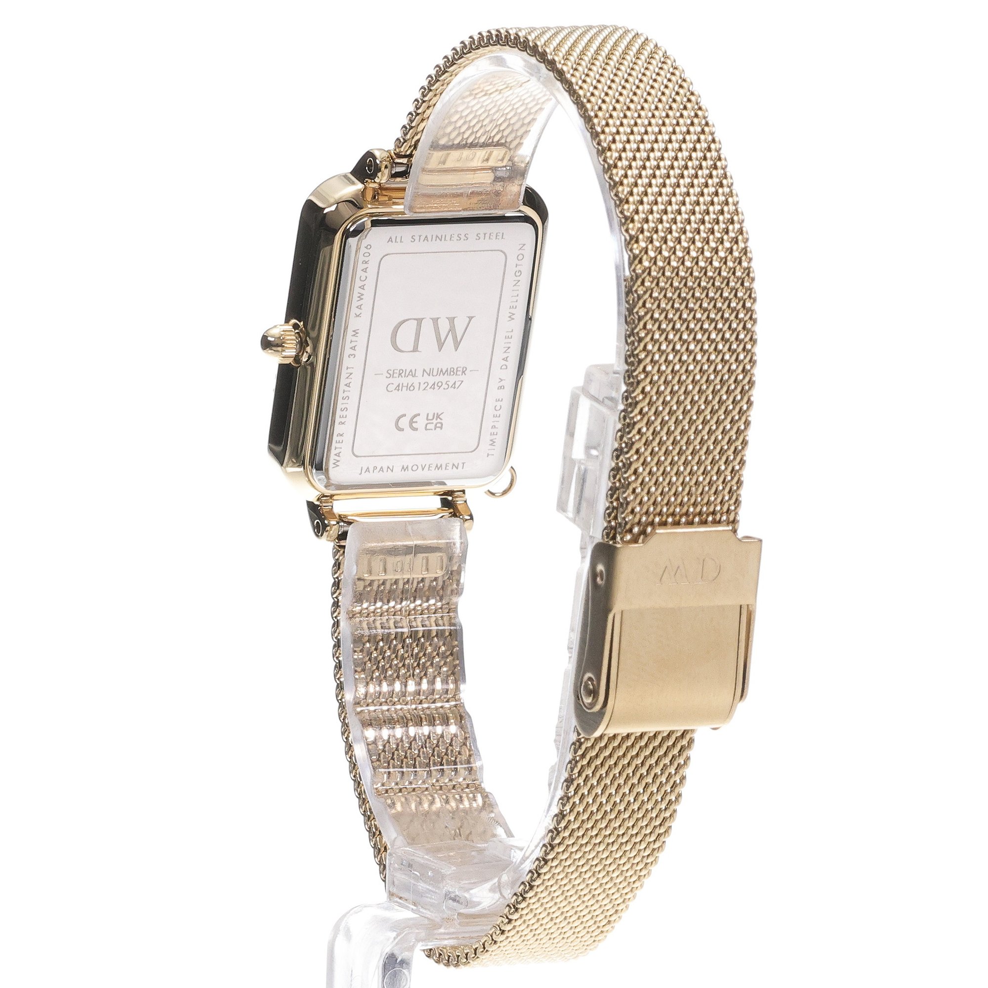 Daniel Wellington DW00100749 Quadro Crystal Zodiac Gold Stainless Steel 20mm Quadro elegancki zegarek złoty - miniatura 4