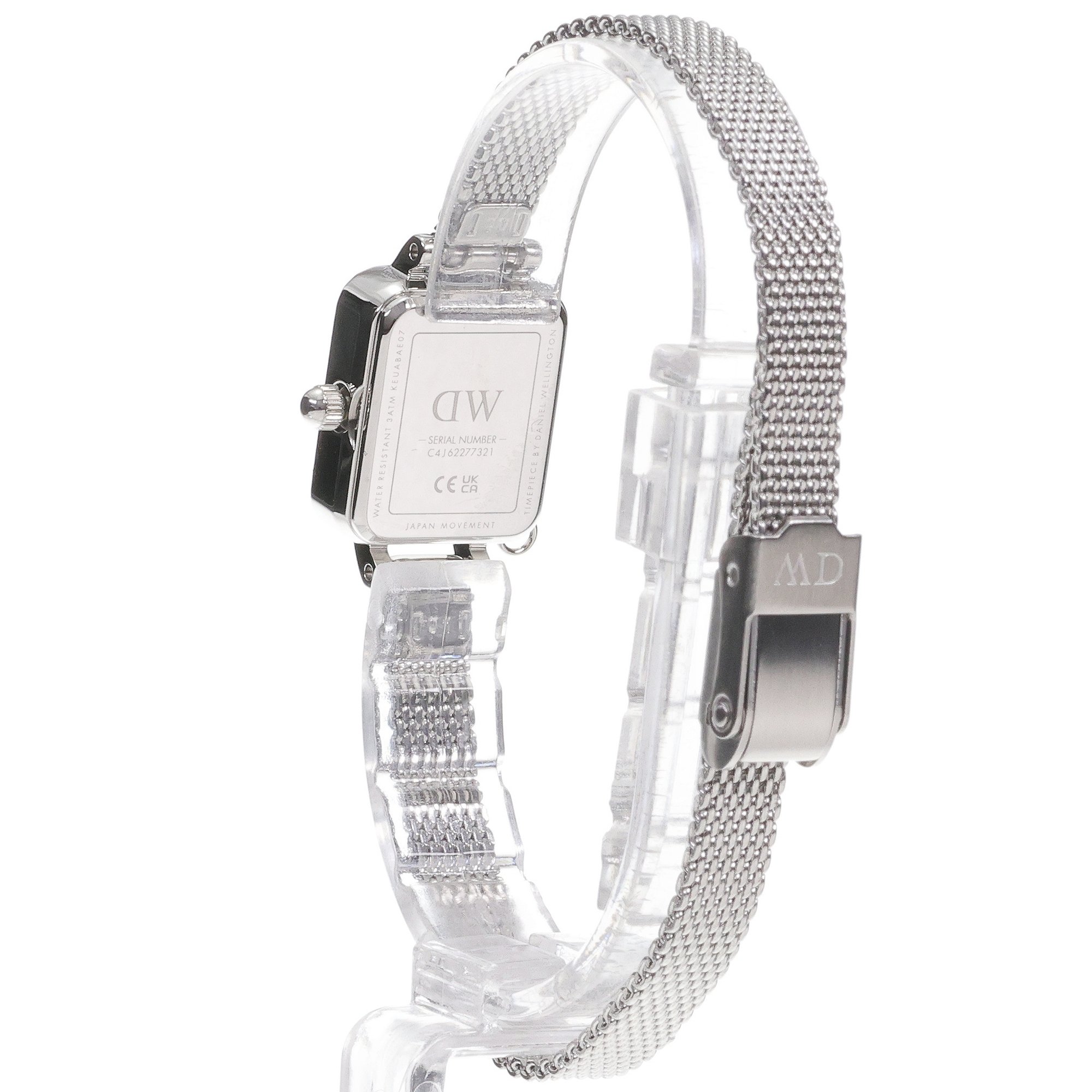 Daniel Wellington DW00100750 Quadro Mini Crystal Zodiac Stainless Steel 15mm Quadro biżuteryjny zegarek srebrny - miniatura 4