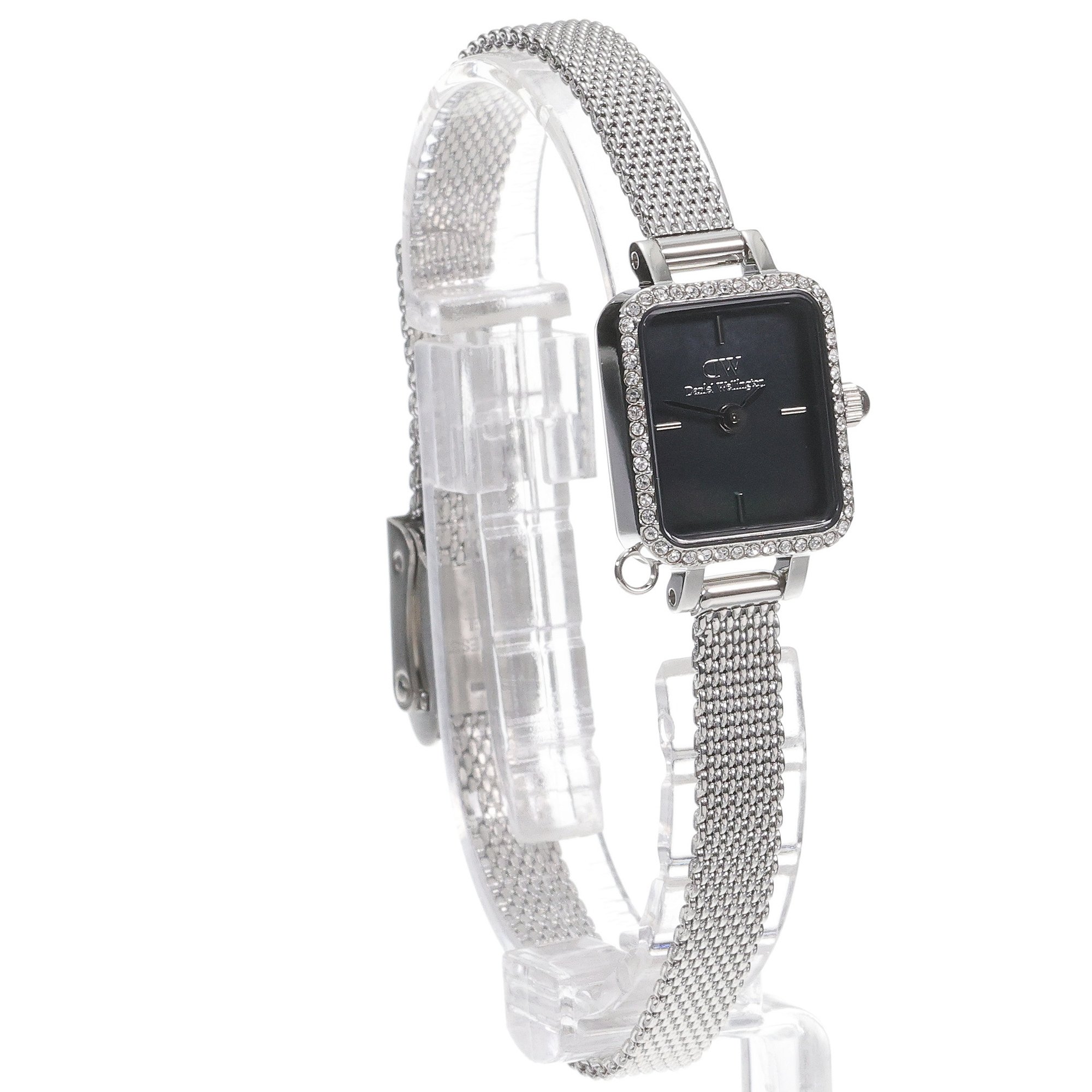 Daniel Wellington DW00100750 Quadro Quadro Mini Crystal Zodiac Stainless Steel 15mm zegarek damski biżuteryjny mineralne - miniatura 3