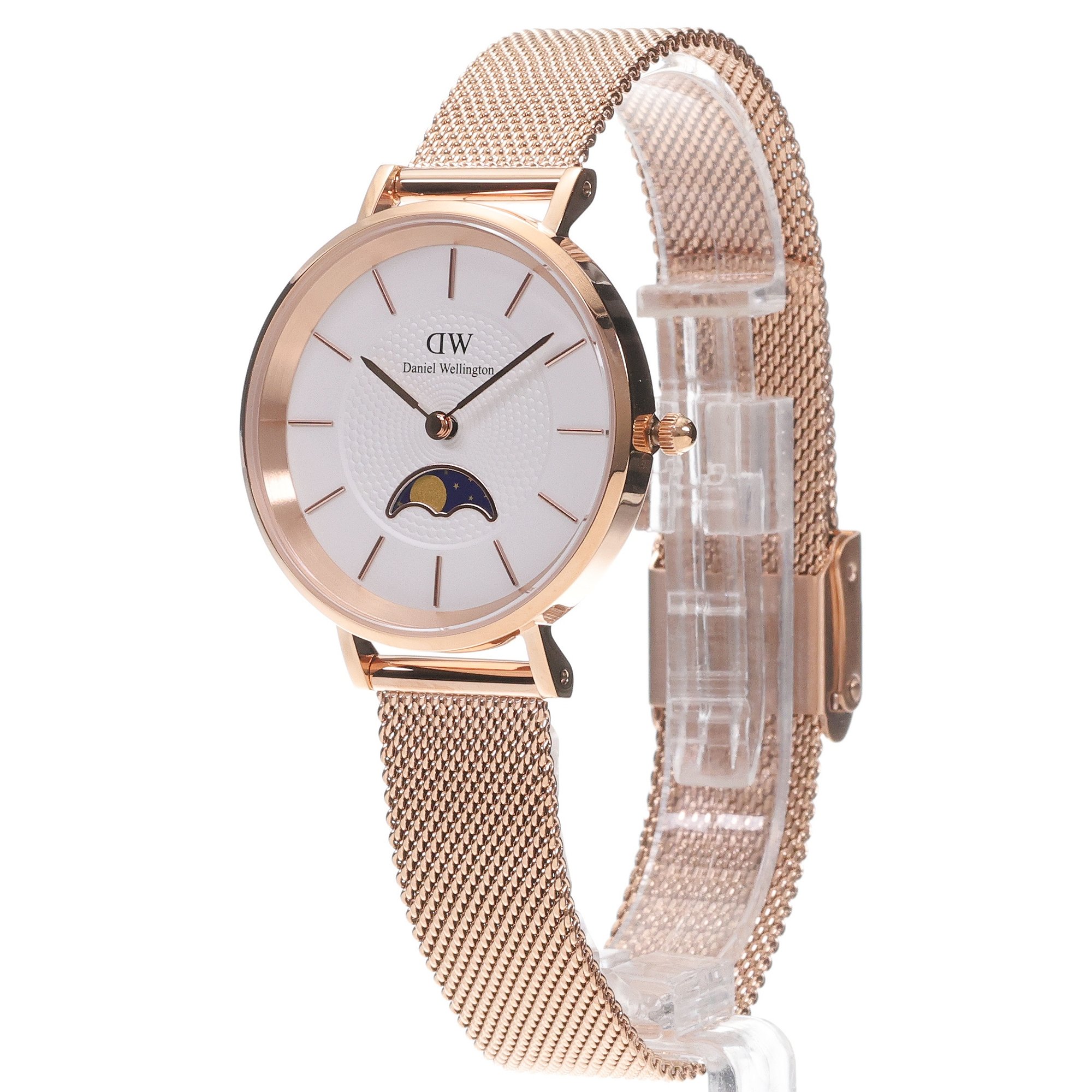 Daniel Wellington DW00100773 Petite Lune Rose Gold Stainless Steel 32mm Petite elegancki zegarek różowe złoto - miniatura 2
