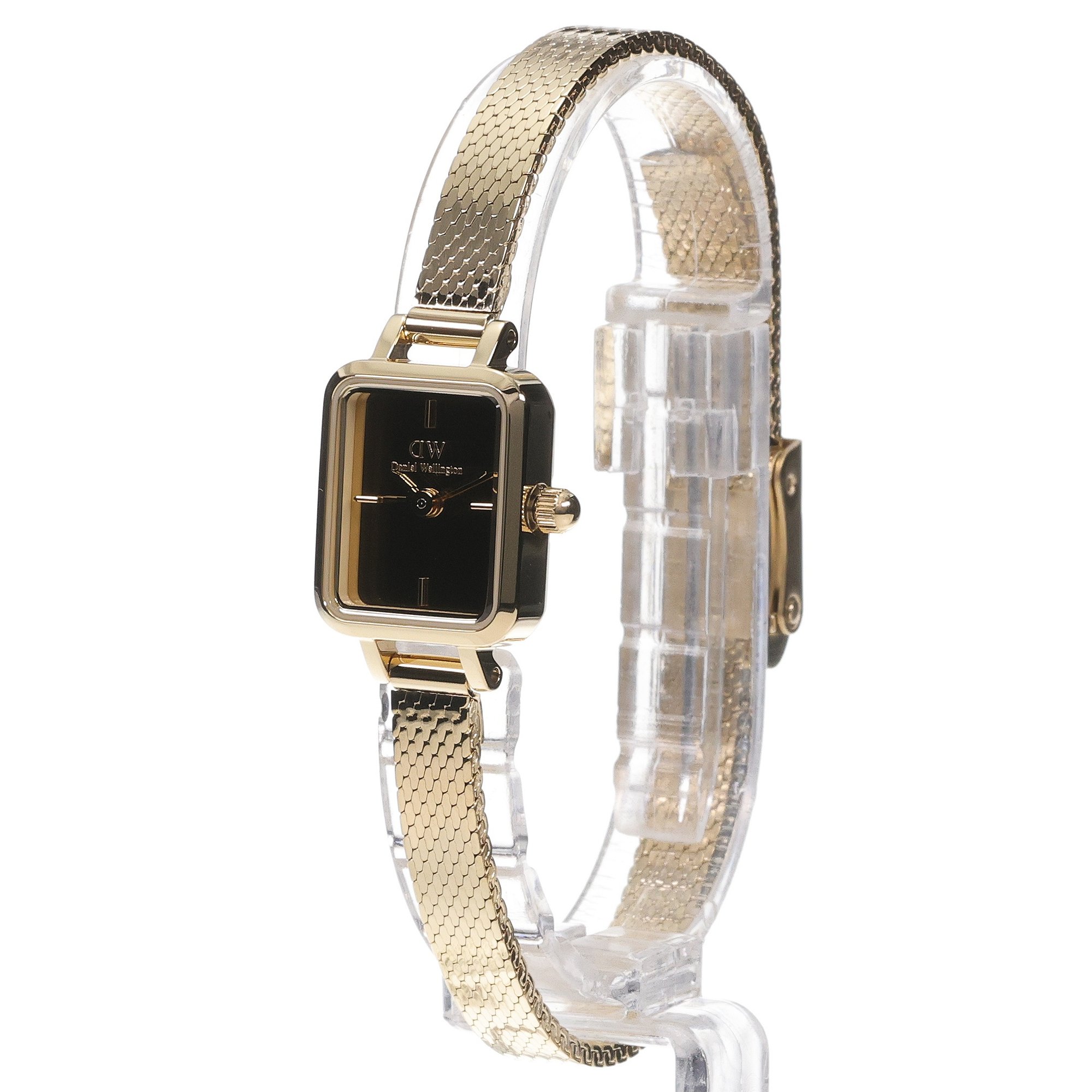 Daniel Wellington DW00100801 Quadro Mini Reflection Gold Quadro klasyczny zegarek złoty - miniatura 2