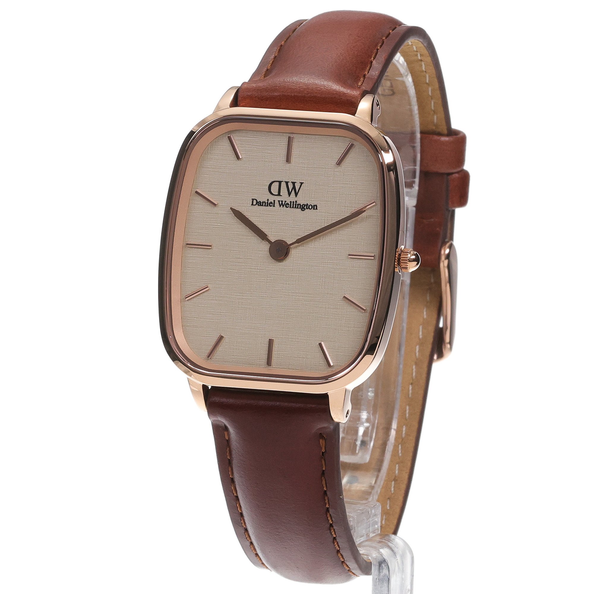 Daniel Wellington DW00100816 Marlon St Mawes Linen Classic klasyczny zegarek różowe złoto - miniatura 2