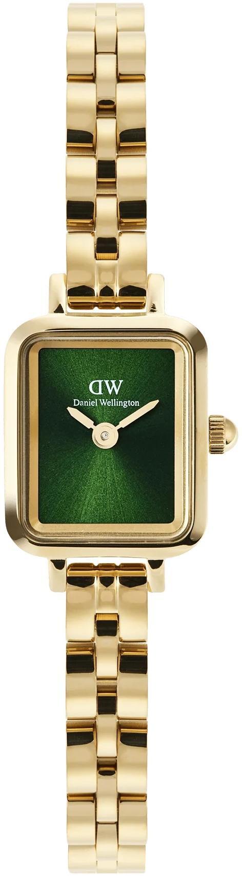 Daniel Wellington Quadro Mini Arch 3-link Emerald Sunray Gold DW00100852