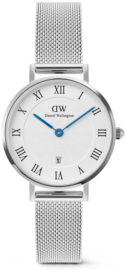 Daniel Wellington Petite Roman Numerals Date Silver DW00100858