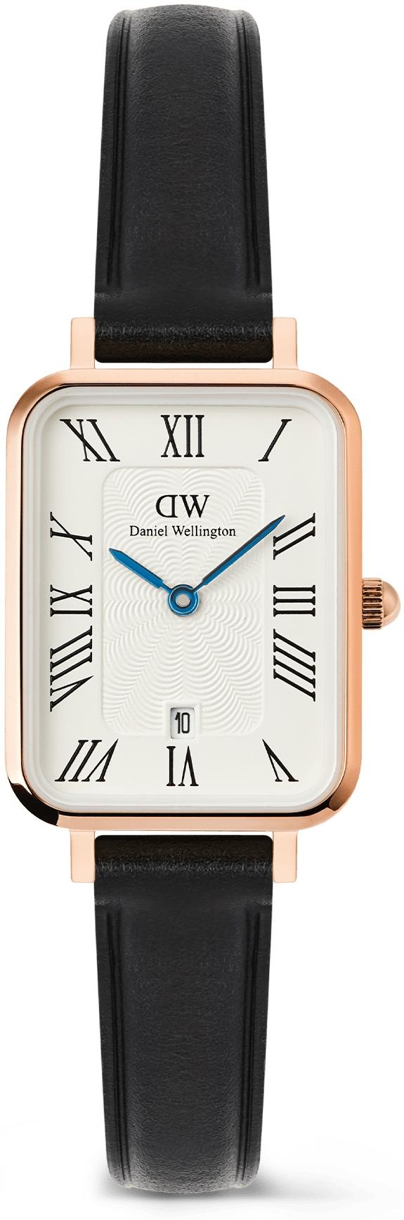 Daniel Wellington Quadro Roman Numerals Date Sheffield Rose Gold DW00100862