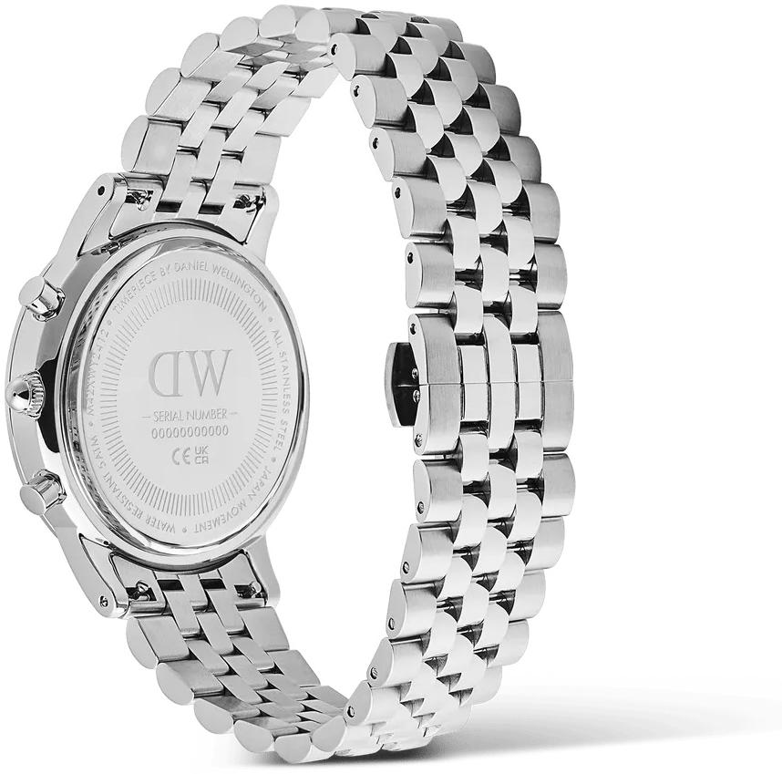 Daniel Wellington DW00100872 zegarek srebrny sportowy Męskie bransoleta