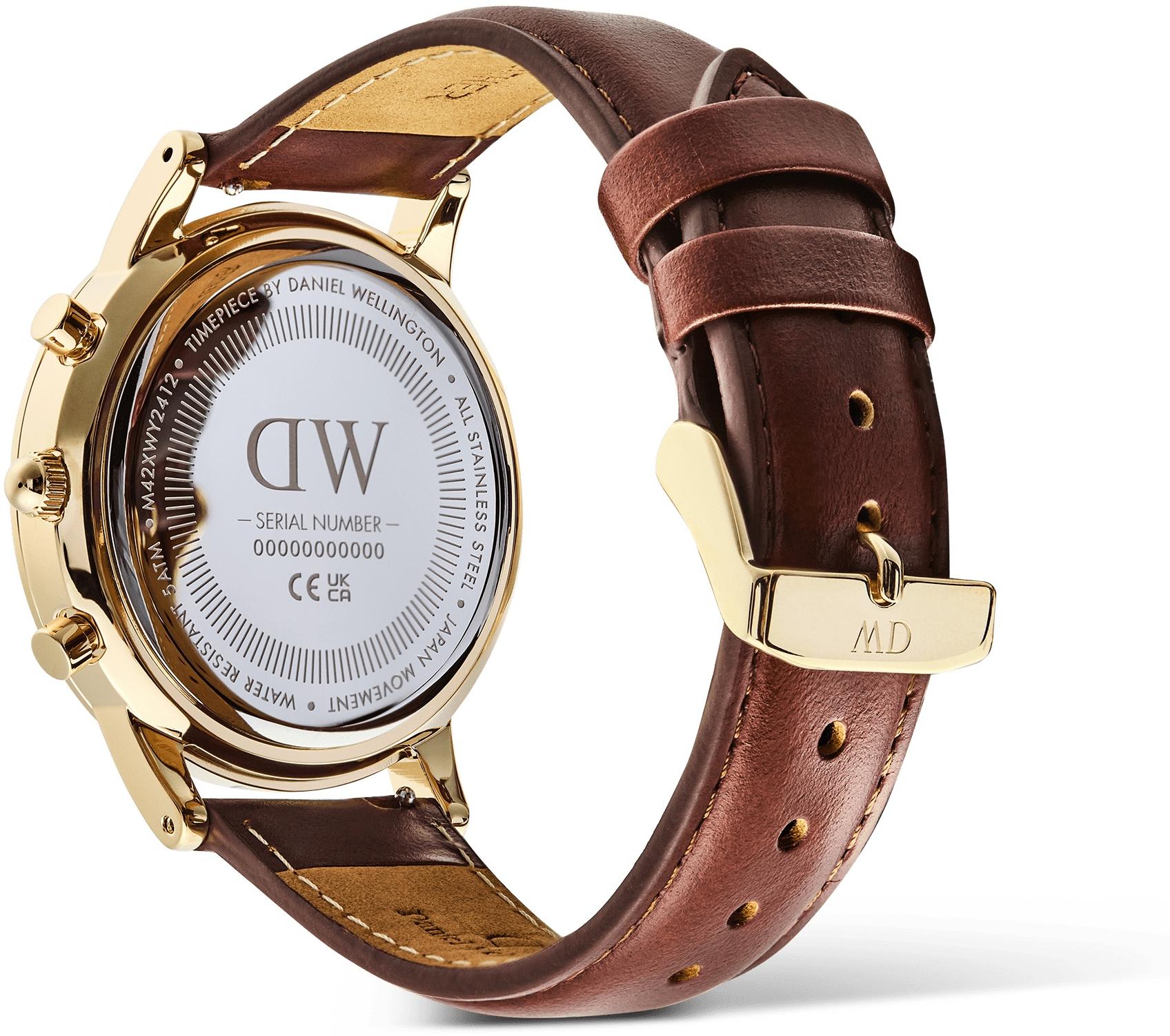 Daniel Wellington DW00100876 zegarek złoty sportowy Męskie pasek - miniatura 8