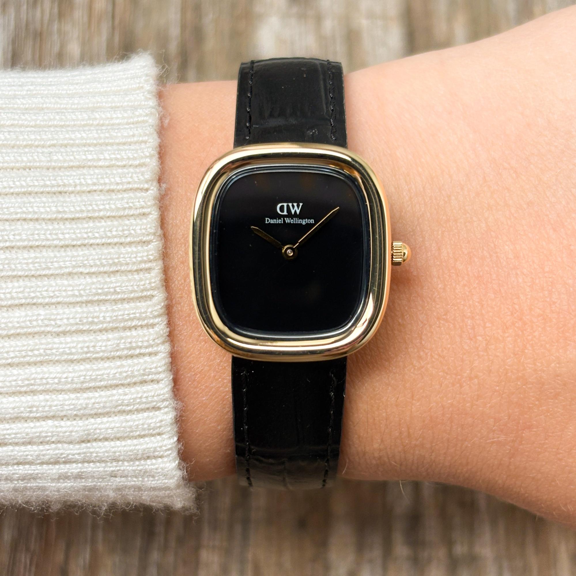 Daniel Wellington DW00100880 Margot Reading Onyx Ceramic Gold Damskie klasyczny zegarek złoty - miniatura 9