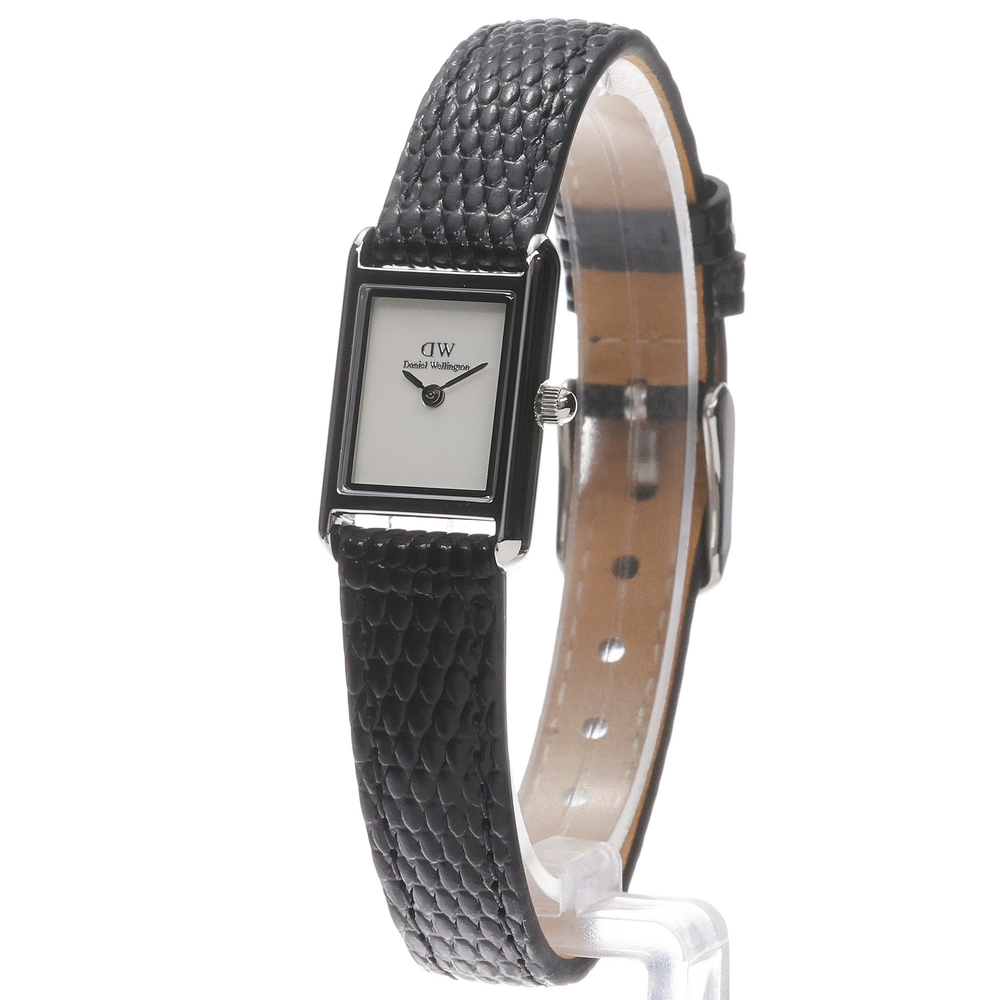 Daniel Wellington DW00100901 Damskie Bound Mini Black Lizard Silver zegarek damski klasyczny mineralne