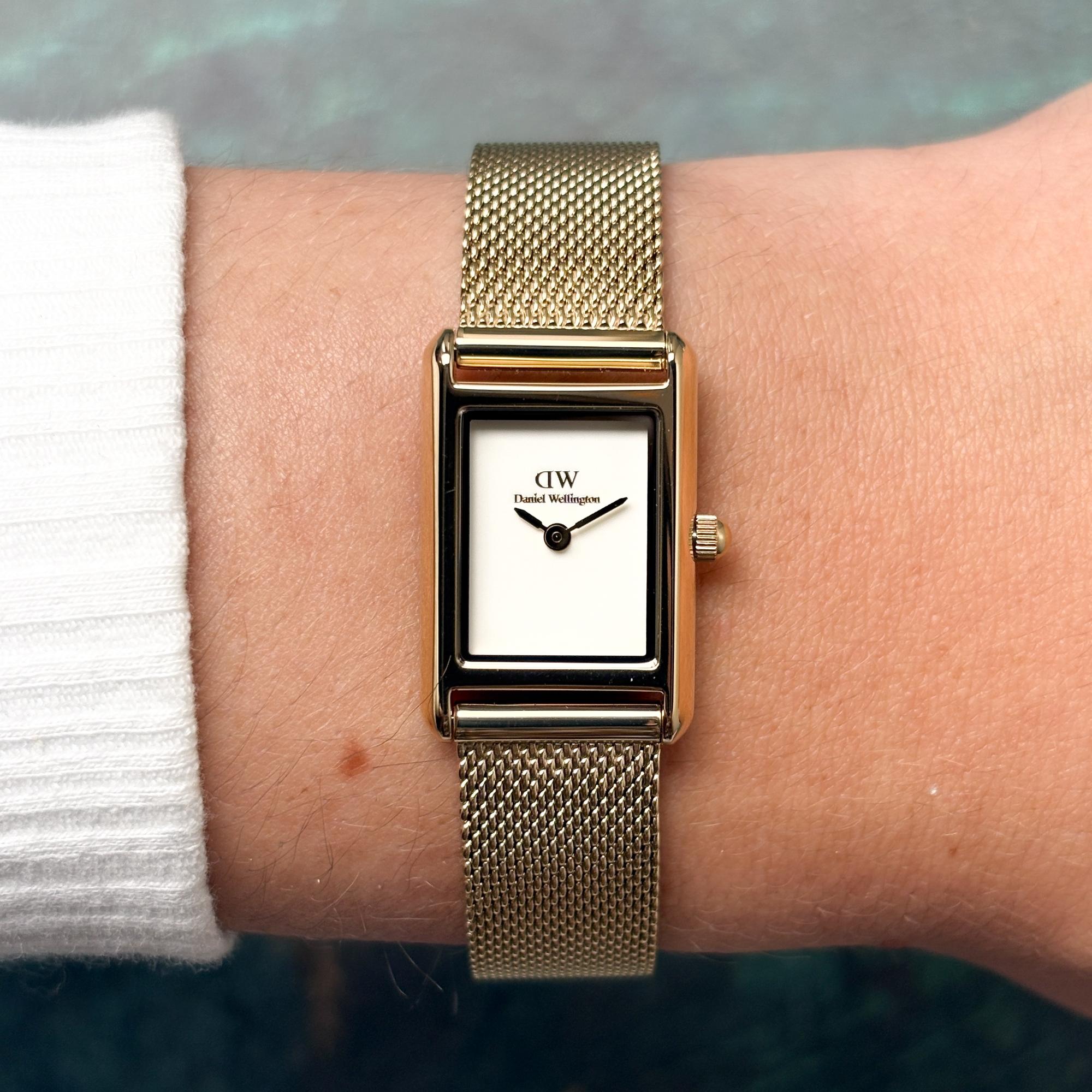 Daniel Wellington DW00100928 Bound Mini Evergold Damskie klasyczny zegarek złoty - miniatura 9