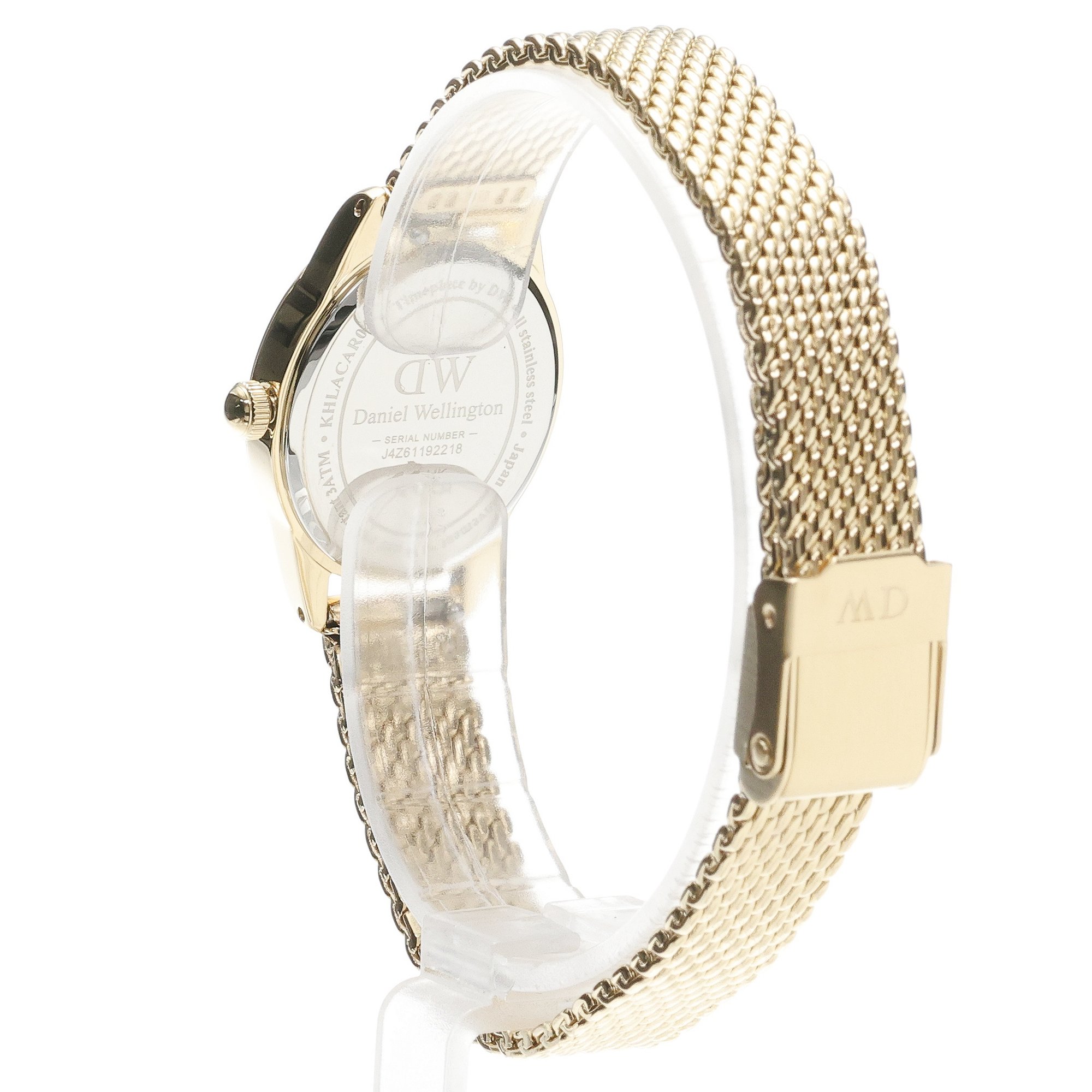 Daniel Wellington DW00100939 Damskie Ophelia Mini Mesh White Gold zegarek damski fashion-modowy mineralne - miniatura 4