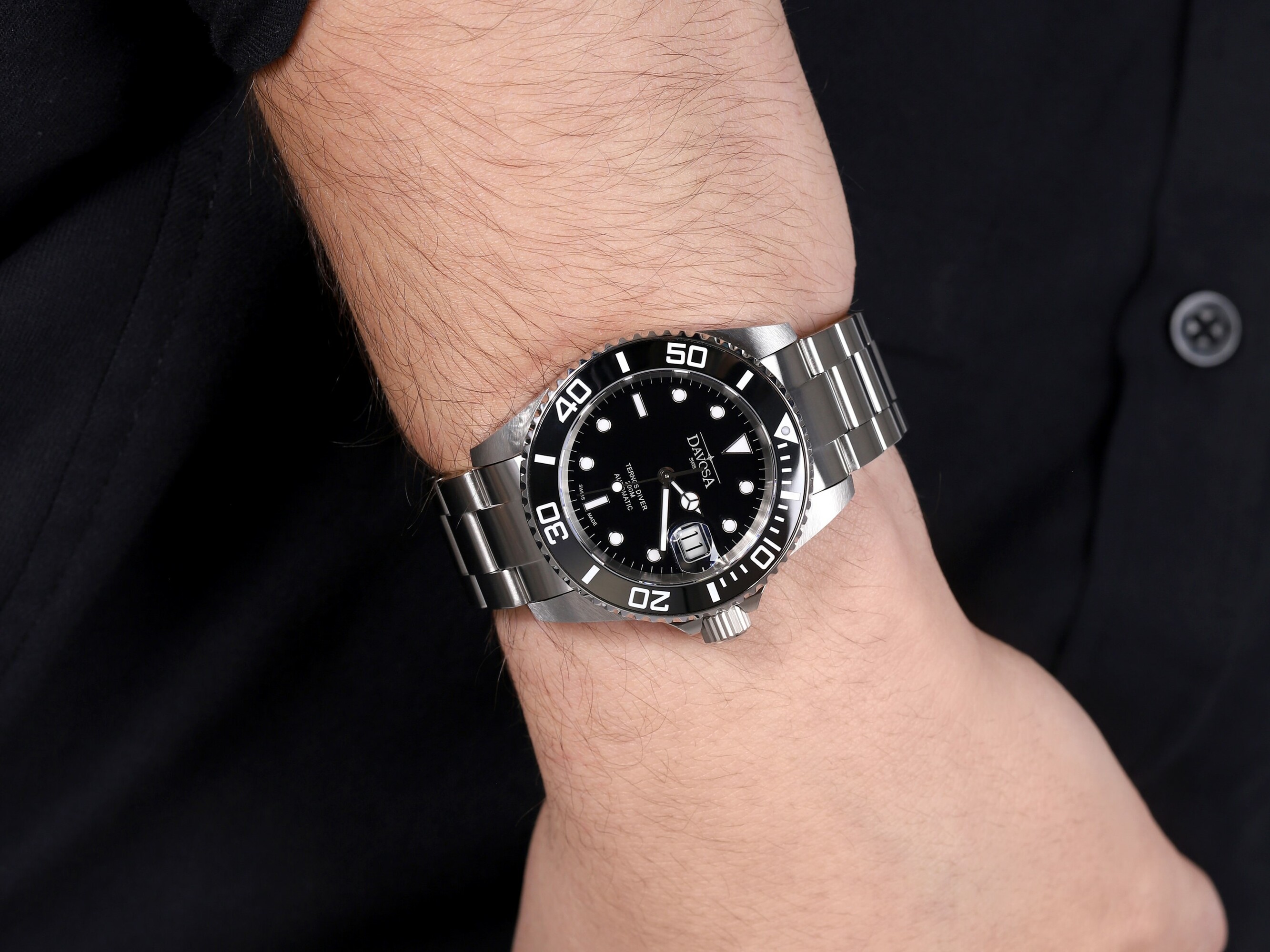 Davosa 161.555.50 Diving TERNOS CERAMIC zegarek męski klasyczny szafirowe - miniatura 4