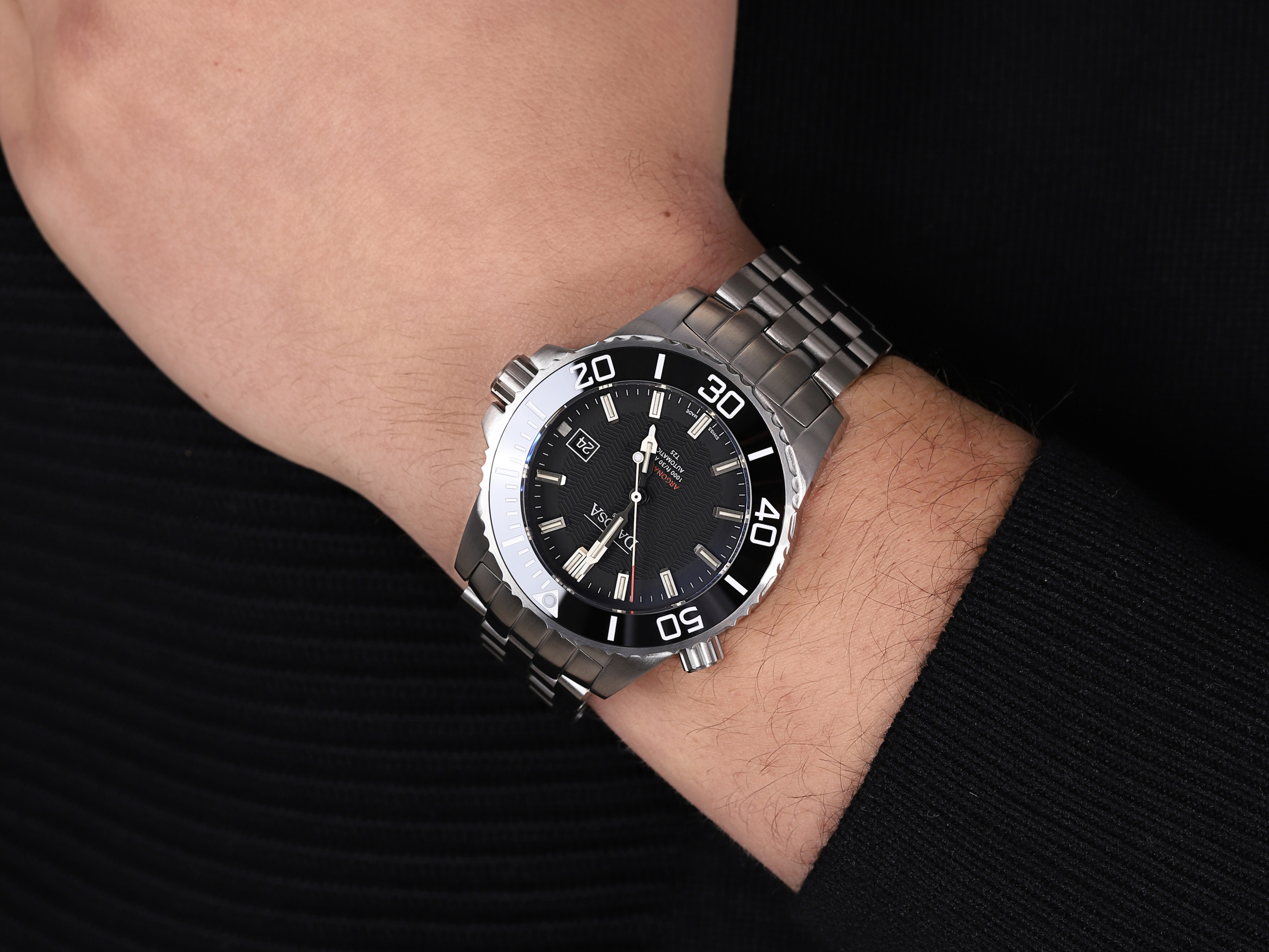 Davosa 161.576.10 zegarek męski klasyczny Diving bransoleta - miniatura 4