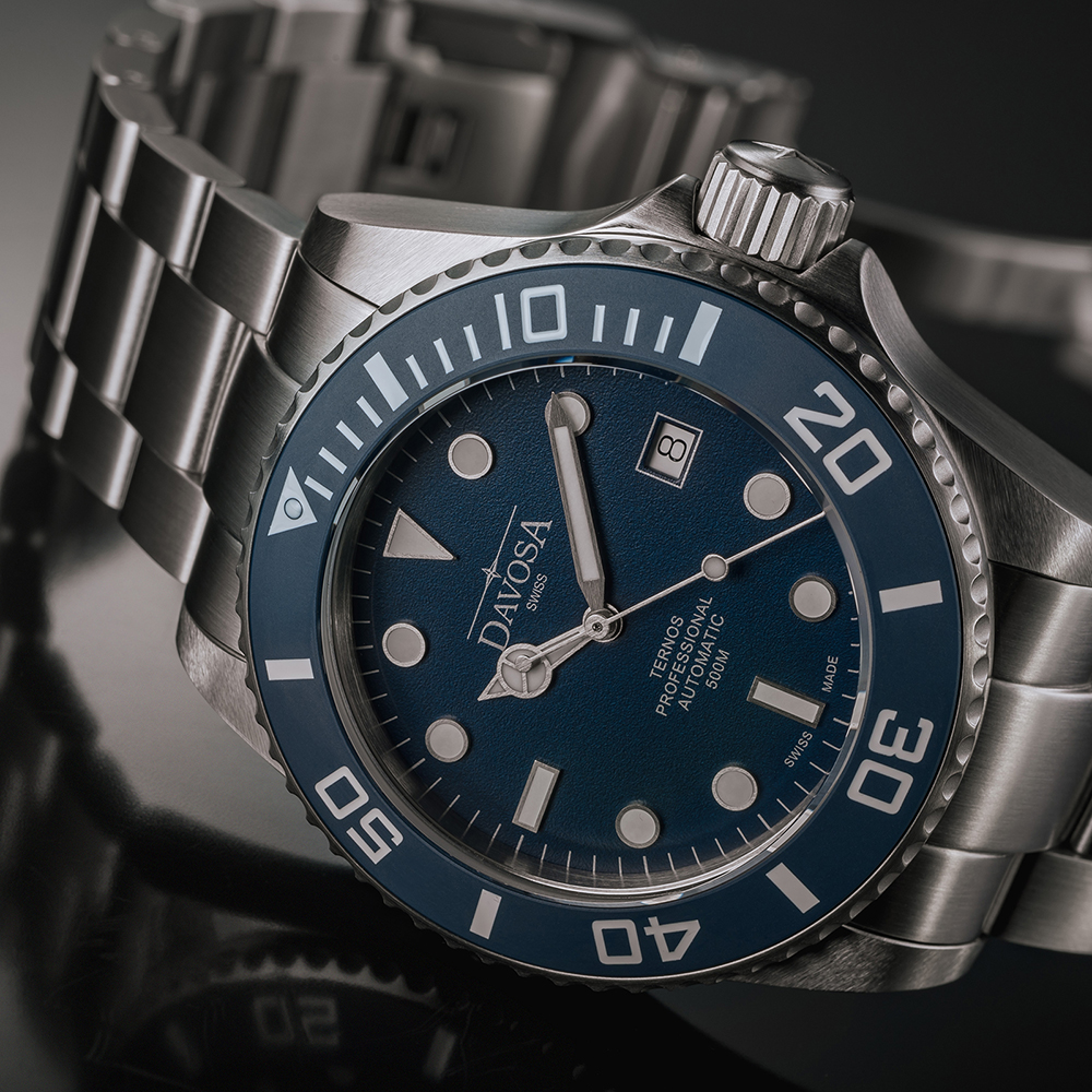 Davosa 161.582.45 Diving zegarek męski sportowy szafirowe - miniatura 8