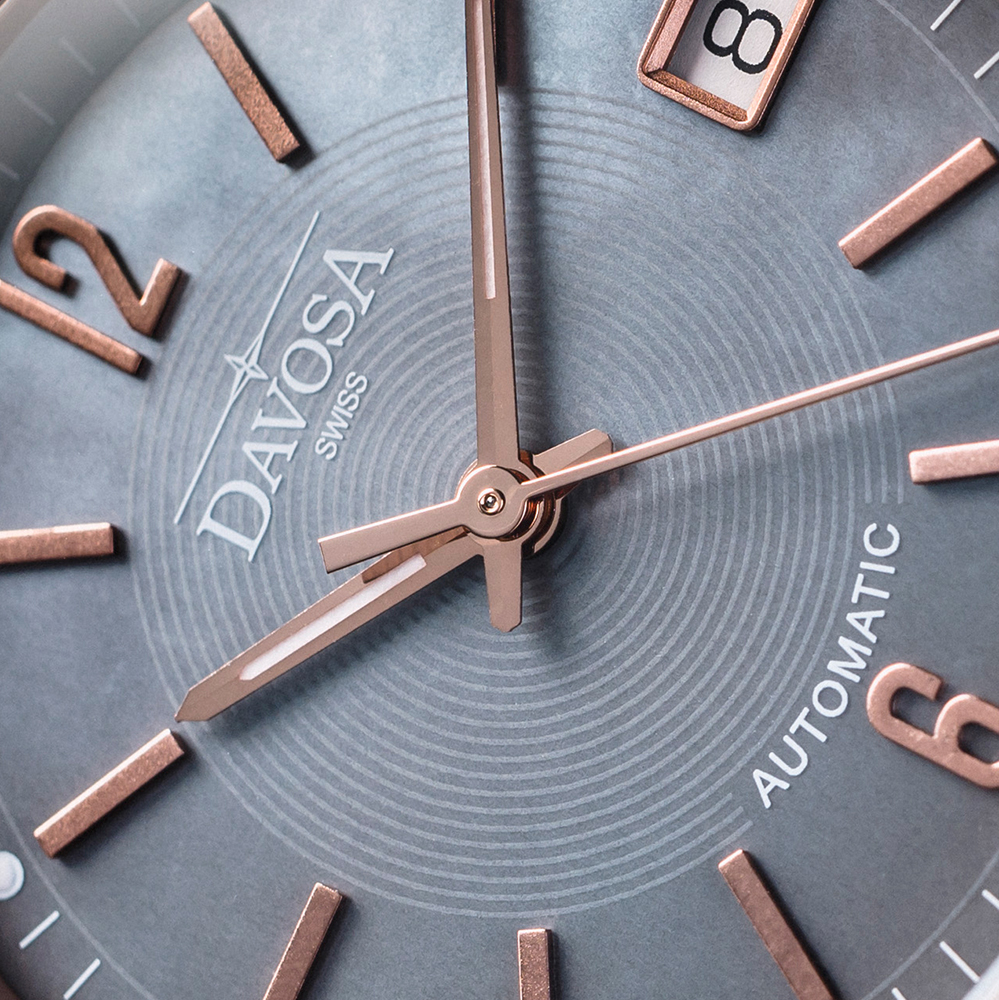 Davosa 166.193.55 Ladies NEWTON LADY AUTOMATIC zegarek damski klasyczny szafirowe - miniatura 8