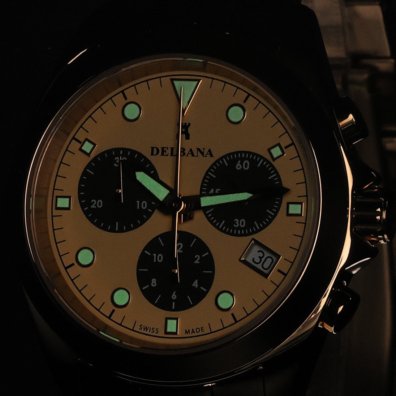 Delbana 427017646021 Ravenna Ravenna Chronograph zegarek męski elegancki szafirowe - miniatura 5