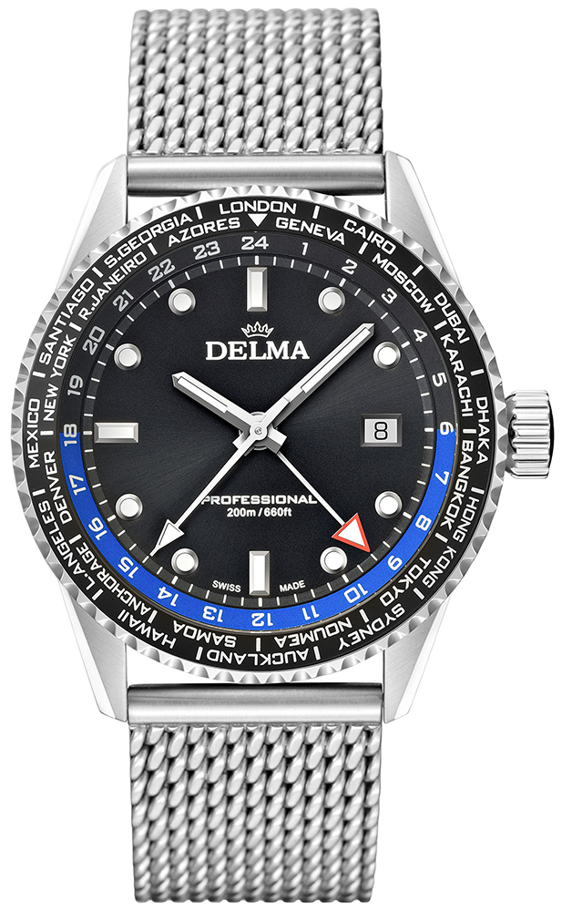 Delma Cayman Worldtimer Quartz 41801.712.6.031