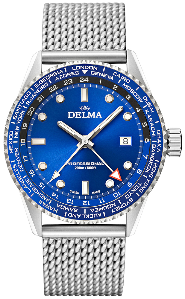 Delma Cayman Worldtimer Quartz 41801.712.6.041