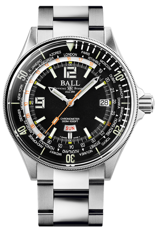 Ball Diver Worldtime DG2232A-S-BK