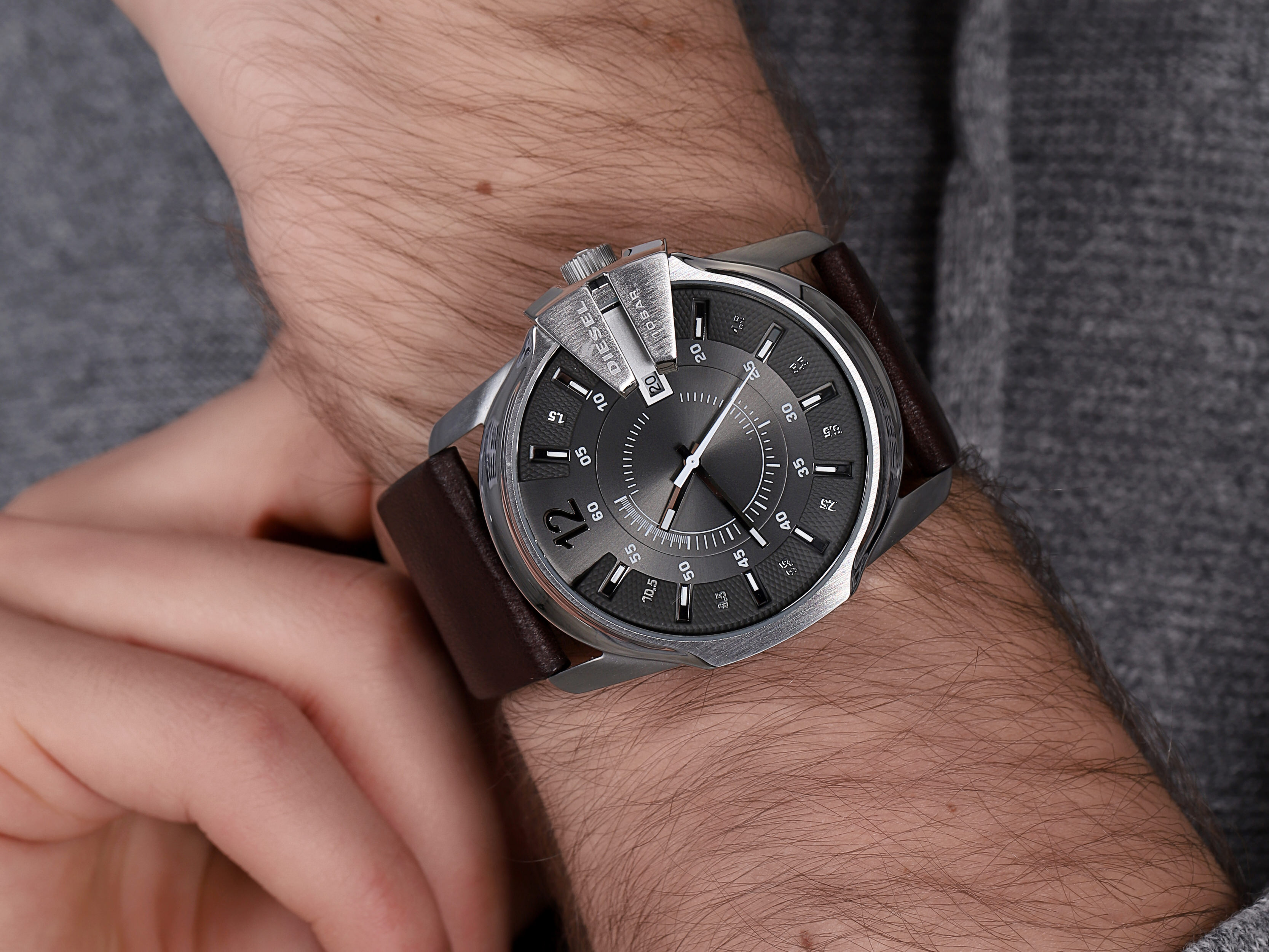 Diesel DZ1206 zegarek męski fashion/modowy Chief pasek