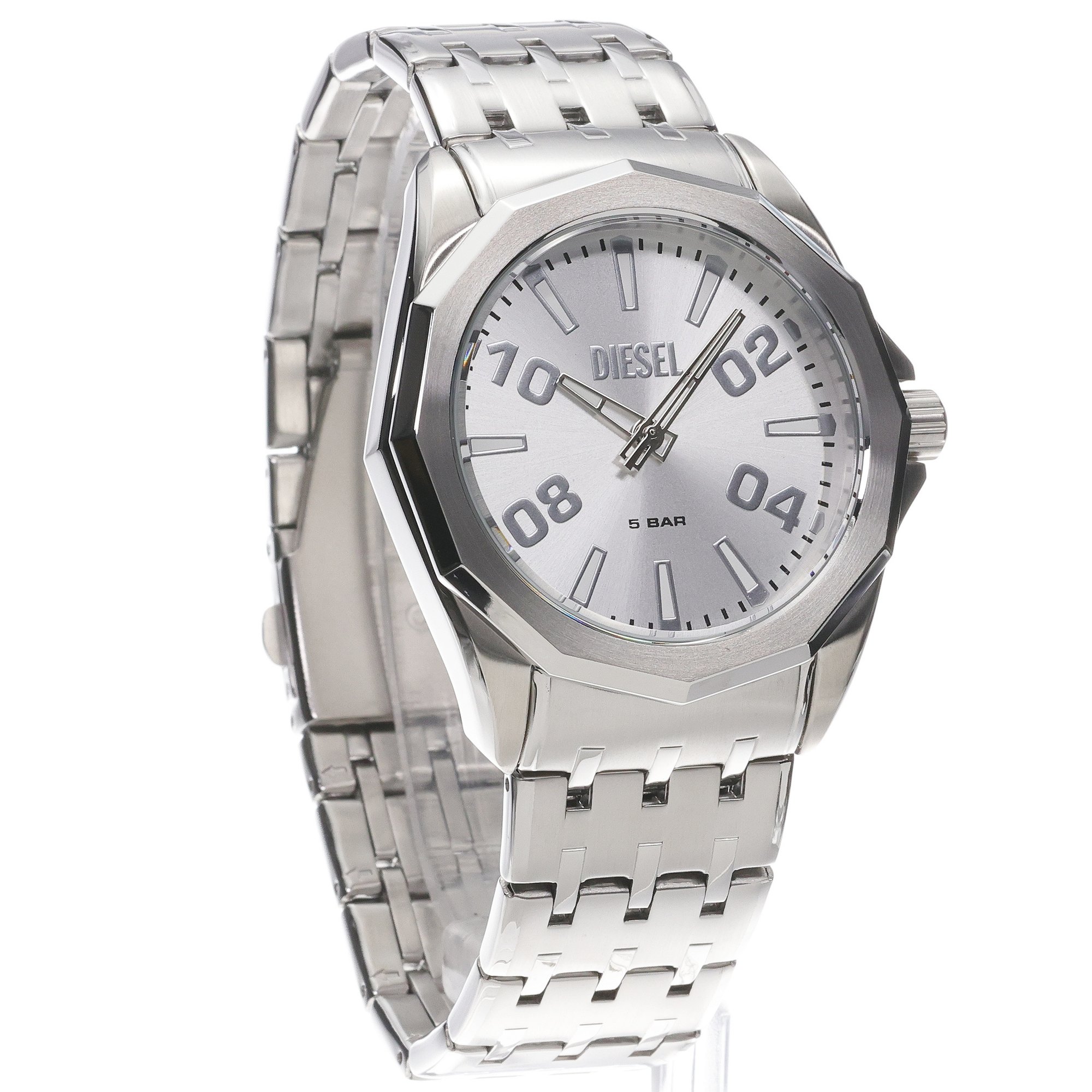 Diesel DZ2236 zegarek srebrny fashion-modowy Męskie bransoleta - miniatura 3