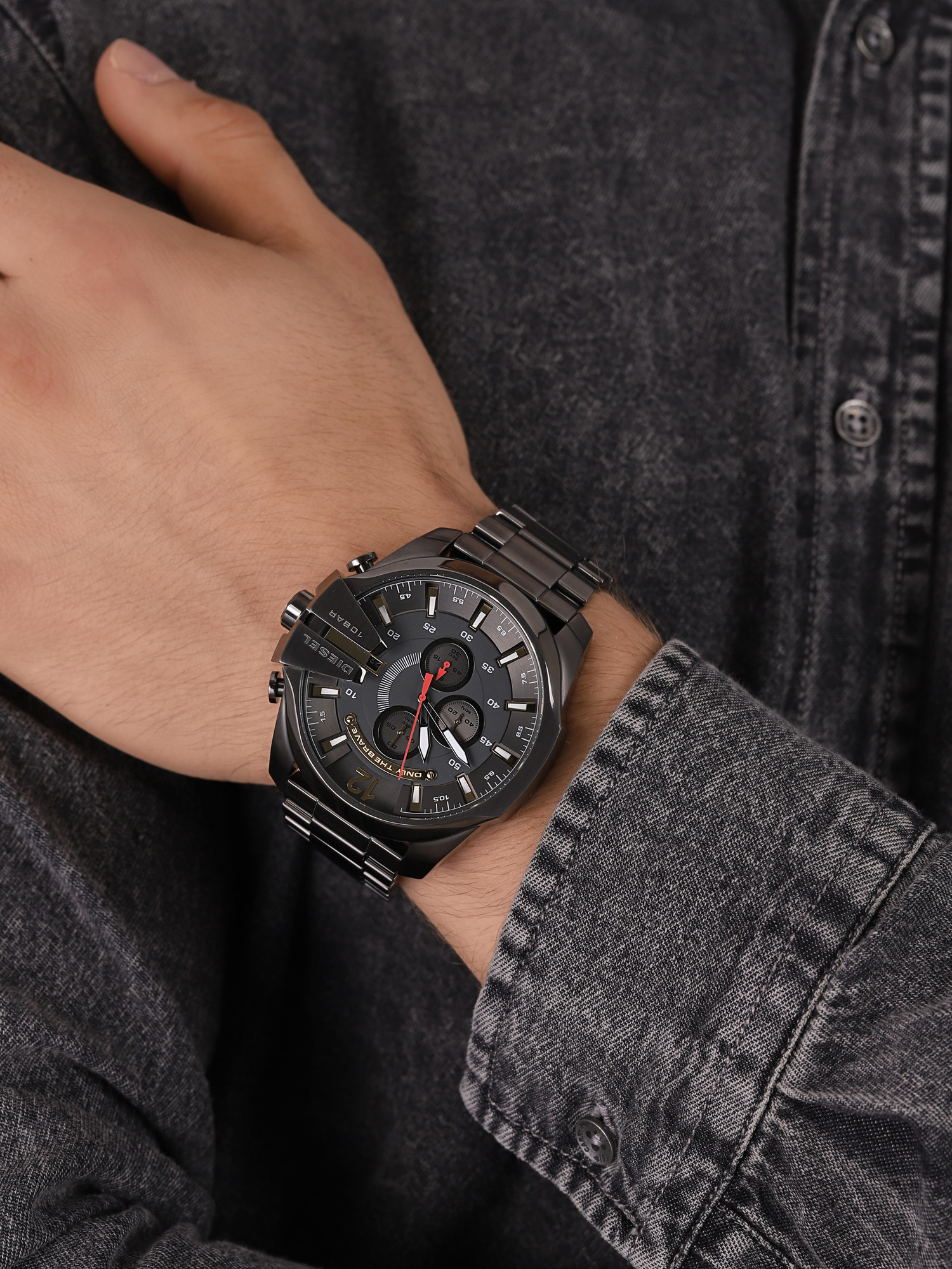 Diesel DZ4421 MEGA CHIEF Chrono zegarek fashion/modowy Chief - miniatura 3