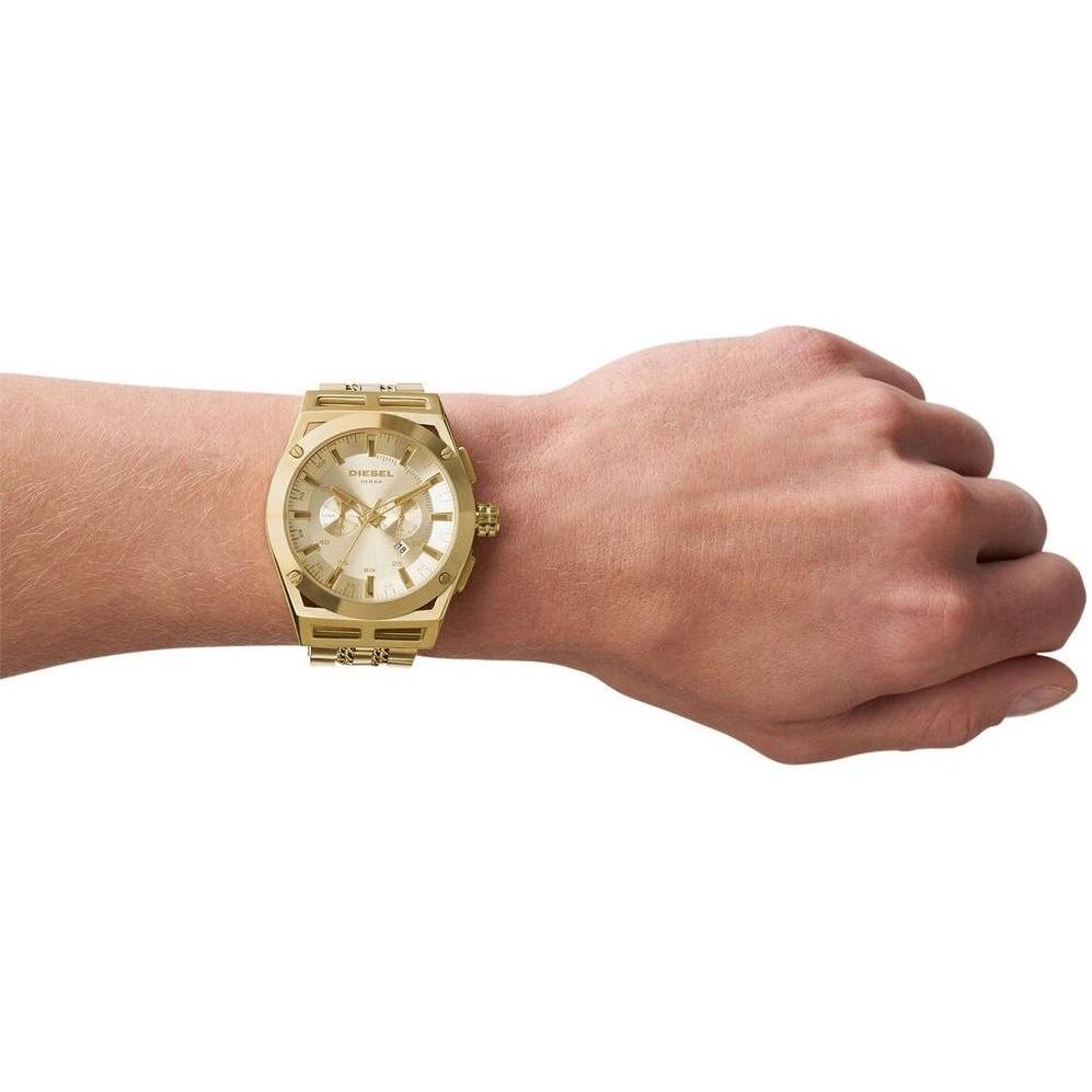 Diesel DZ4580 zegarek złoty fashion-modowy Timeframe bransoleta - miniatura 4