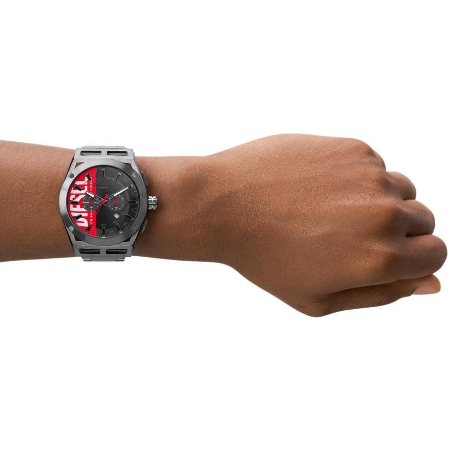 Diesel DZ4598 zegarek szary fashion-modowy Timeframe bransoleta - miniatura 4